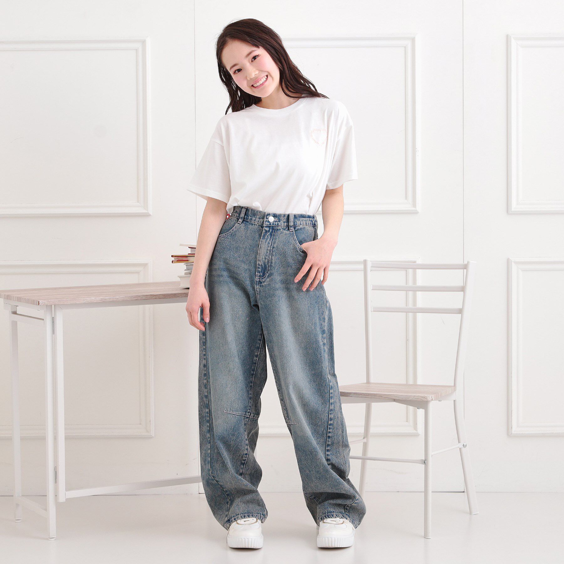 PINK-latte「クマちゃん半袖Tシャツ」|Tシャツ・カットソー|