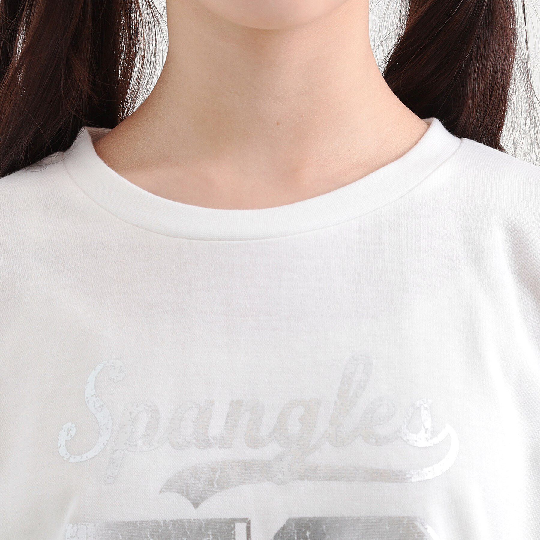 PINK-latte「サイドアジャスターナンバリングTシャツ」|Tシャツ・カットソー|