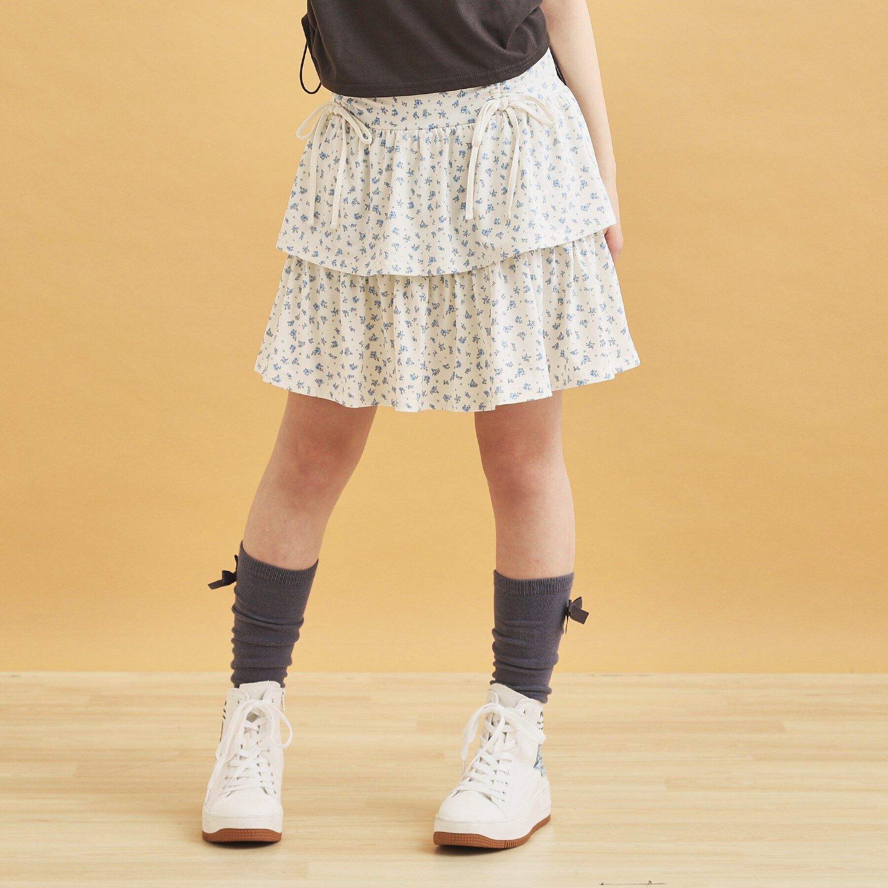 PINK-latte「リボンティアードスカート」|スカート|