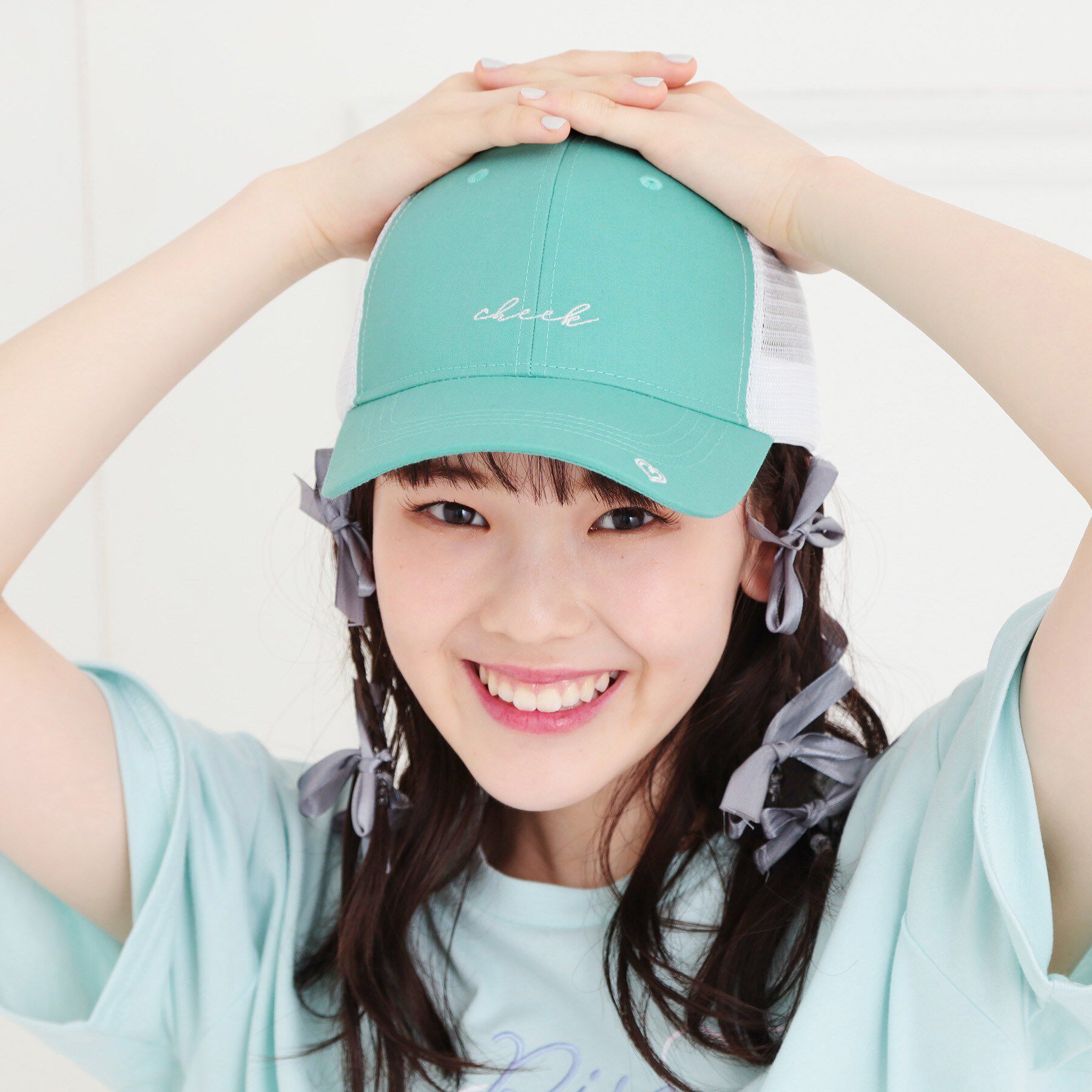 PINK-latte「ポイントメッシュキャップ」|キャップ・キャスケット|