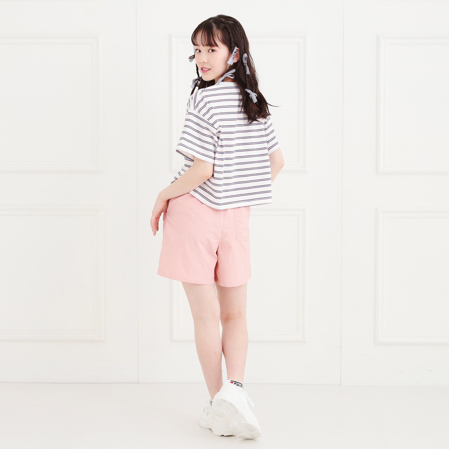 PINK-latte「【軽・らく】イージーショートパンツ」|キュロット|