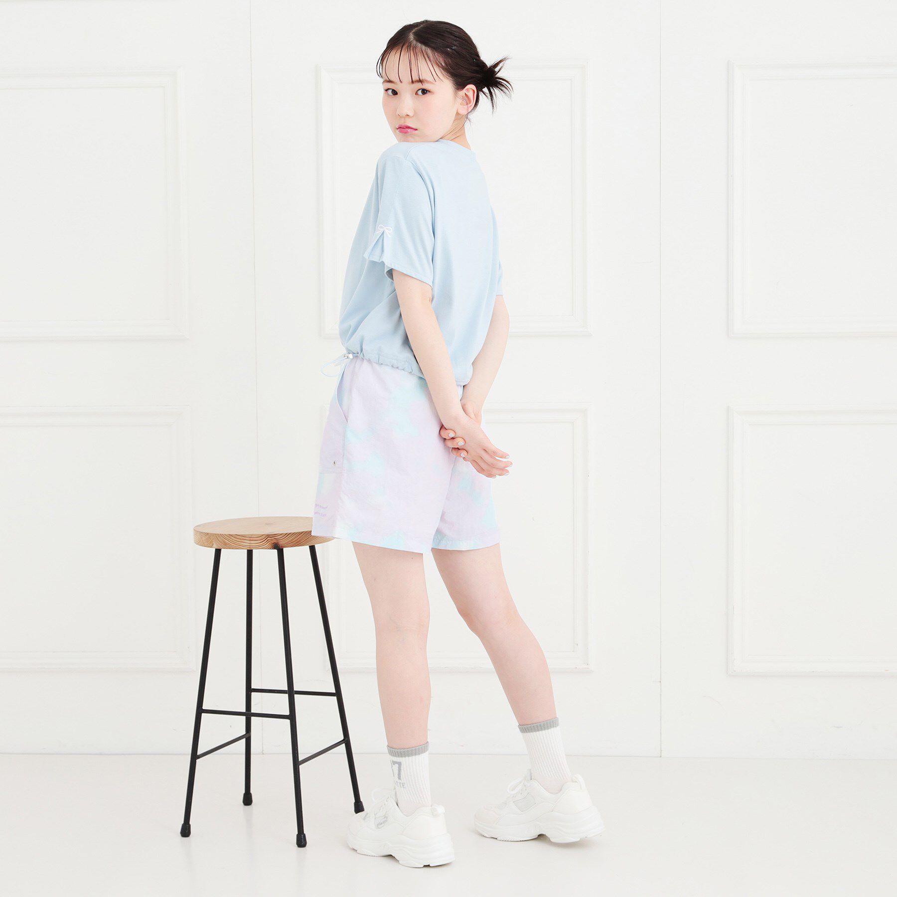 PINK-latte「【軽・らく】イージーショートパンツ」|キュロット|