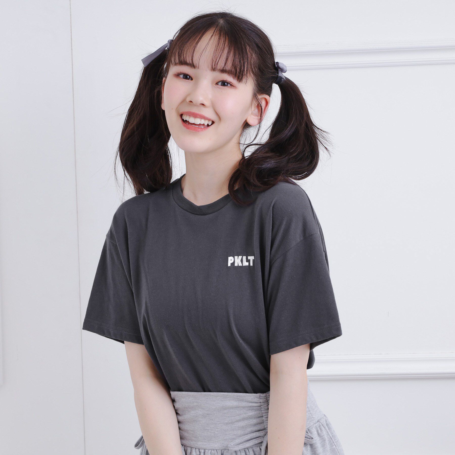 PINK-latte「バックハートロゴTシャツ」|Tシャツ・カットソー|