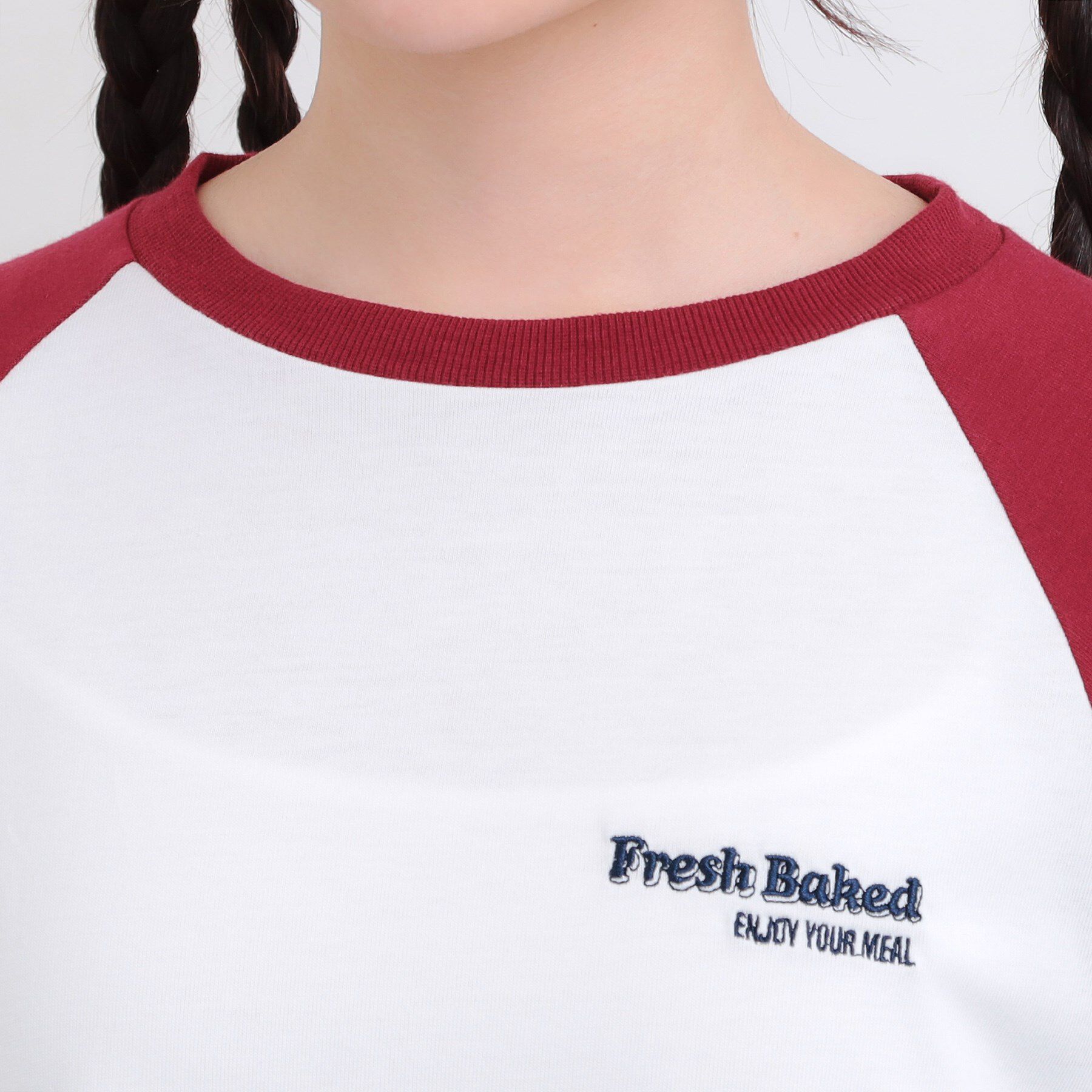 PINK-latte「ラグランサガラチュニックロンT」|Tシャツ・カットソー|