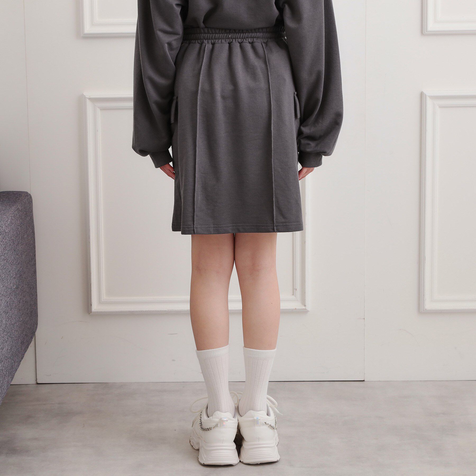 PINK-latte「【セットアップ】ハーフジップ＋カーゴスカート」|その他|