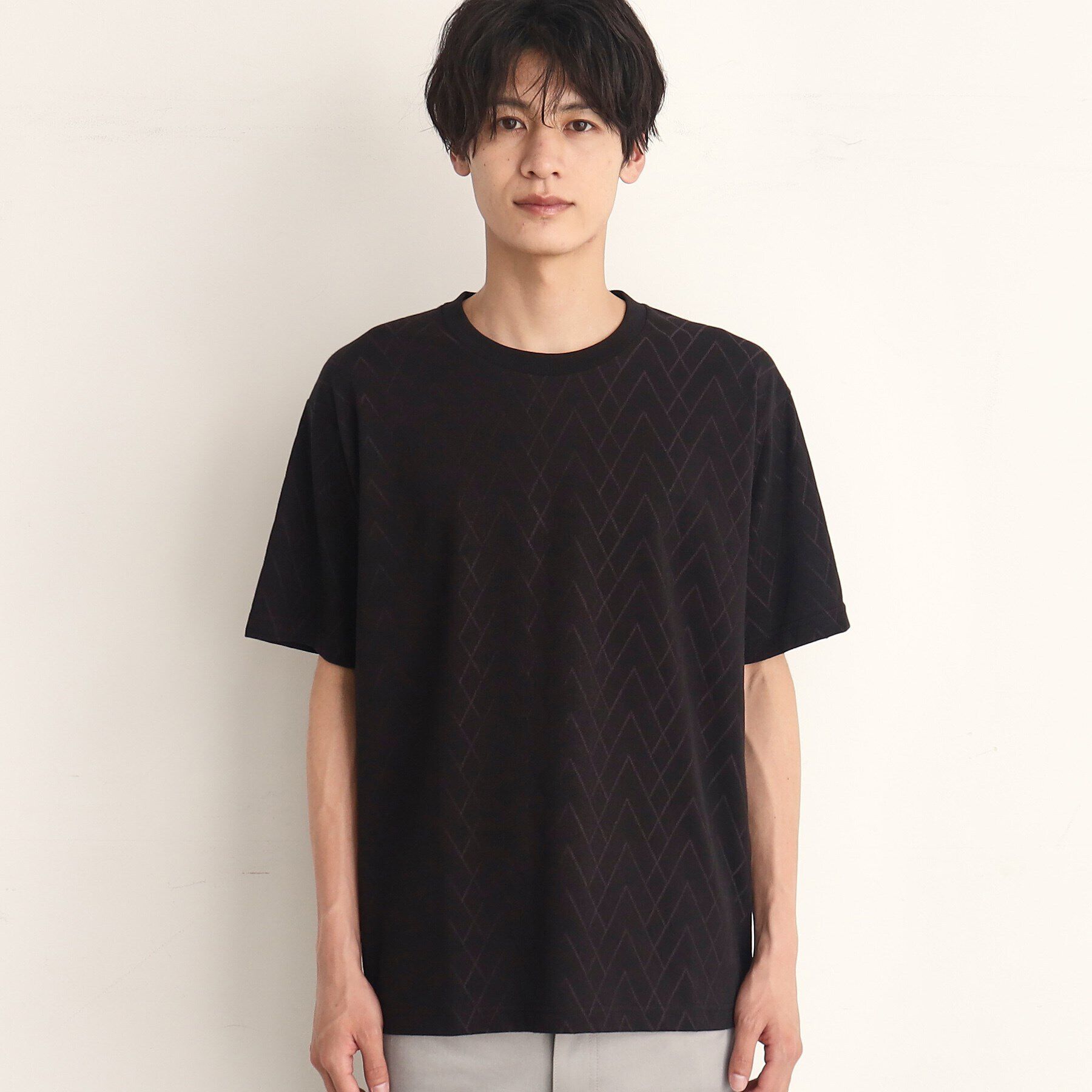 THE SHOP TK「ジオメトリックリンクス半袖Tシャツ」|Tシャツ・カットソー|