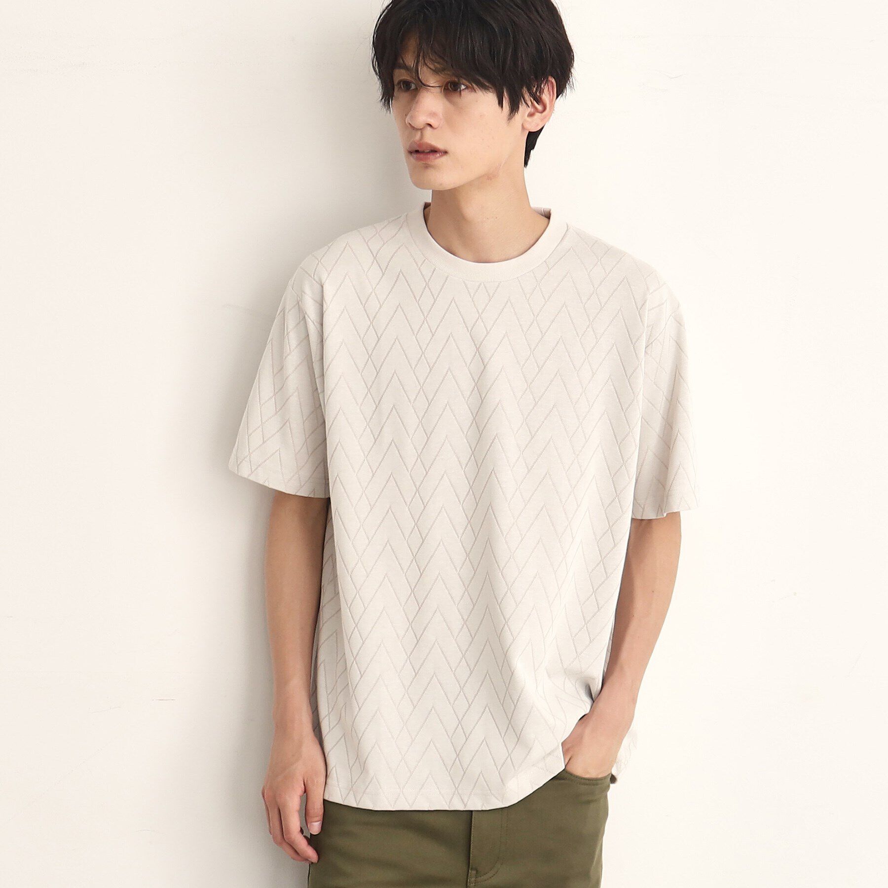 THE SHOP TK「ジオメトリックリンクス半袖Tシャツ」|Tシャツ・カットソー|