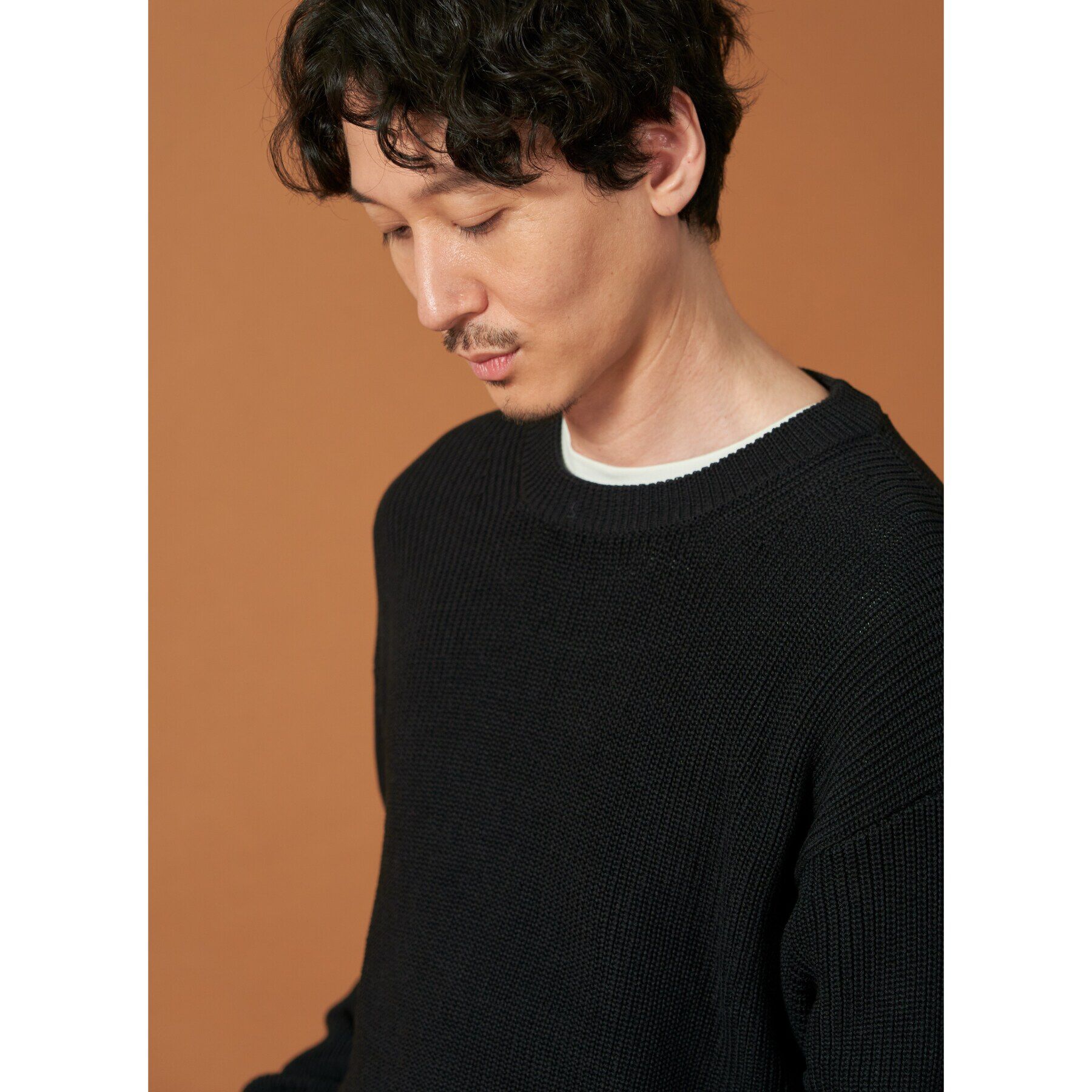 THE SHOP TK「畦編みニットプルオーバー リラックスシルエット」|ニット・セーター|