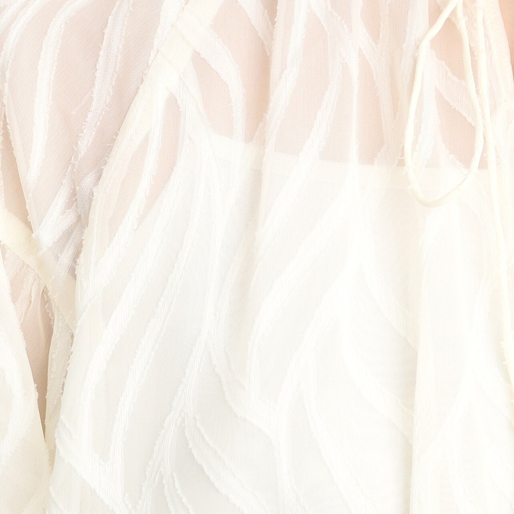 THE SHOP TK「【前後2WAY/洗える】ジャカードシアーブラウス」|シャツ・ブラウス|