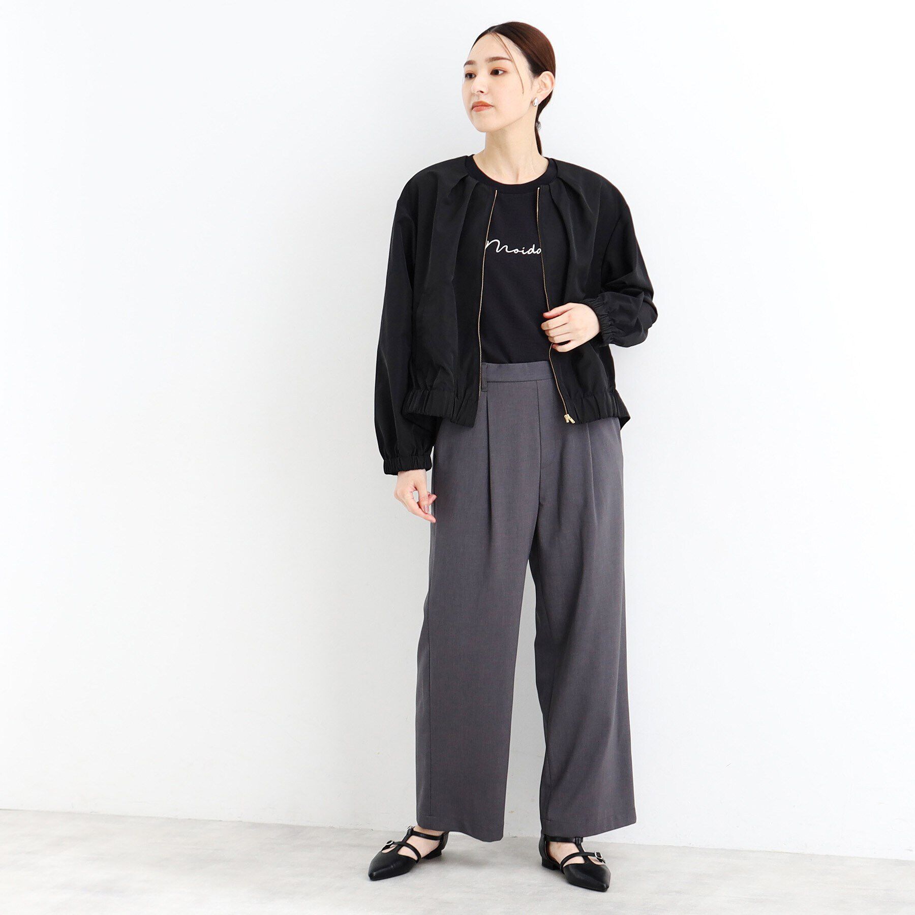 THE SHOP TK「バックレースブルゾン」|ブルゾン・スタジャン|