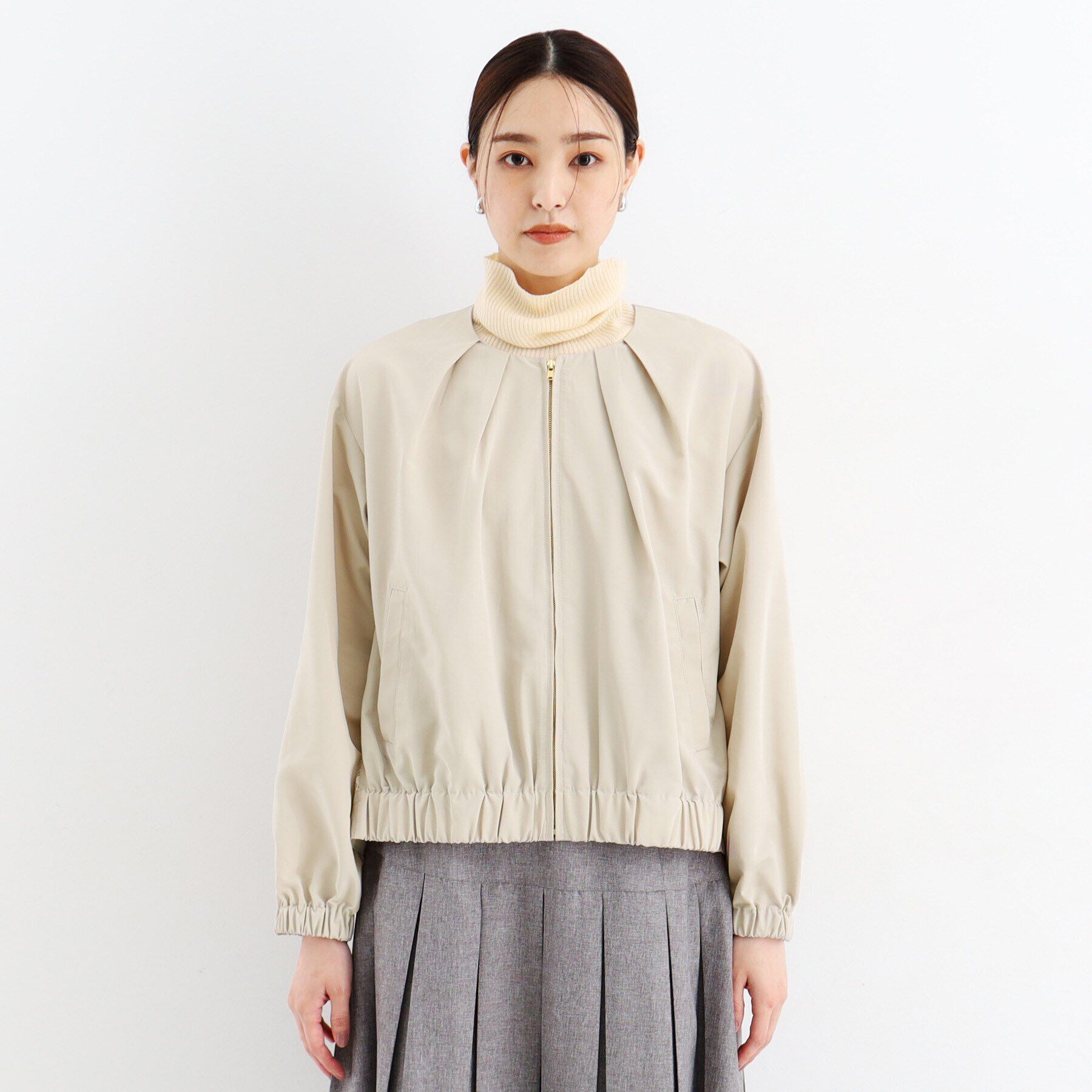 THE SHOP TK「バックレースブルゾン」|ブルゾン・スタジャン|