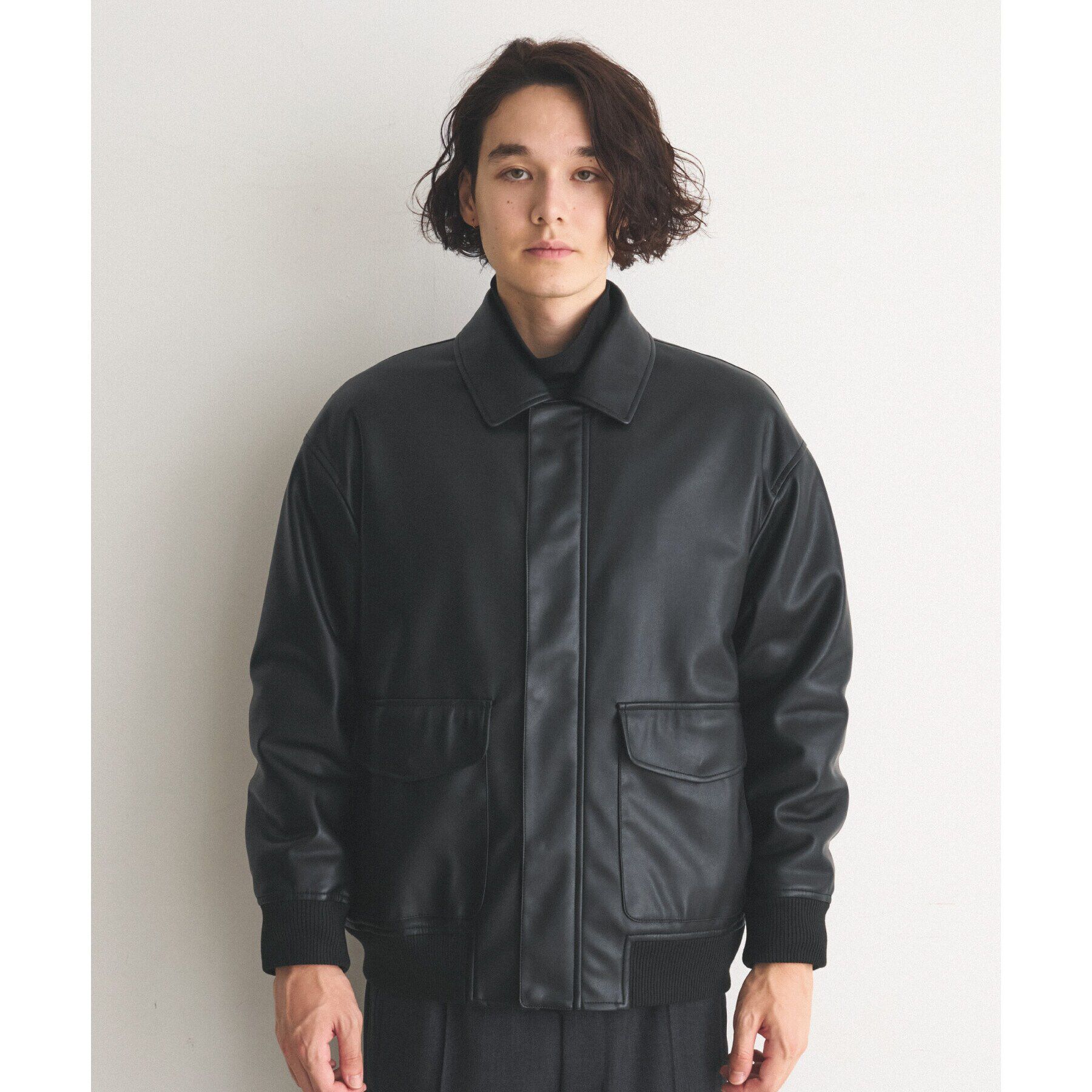 THE SHOP TK「ヴィンテージライクA2ブルゾン ビッグシルエット」|ブルゾン・スタジャン|