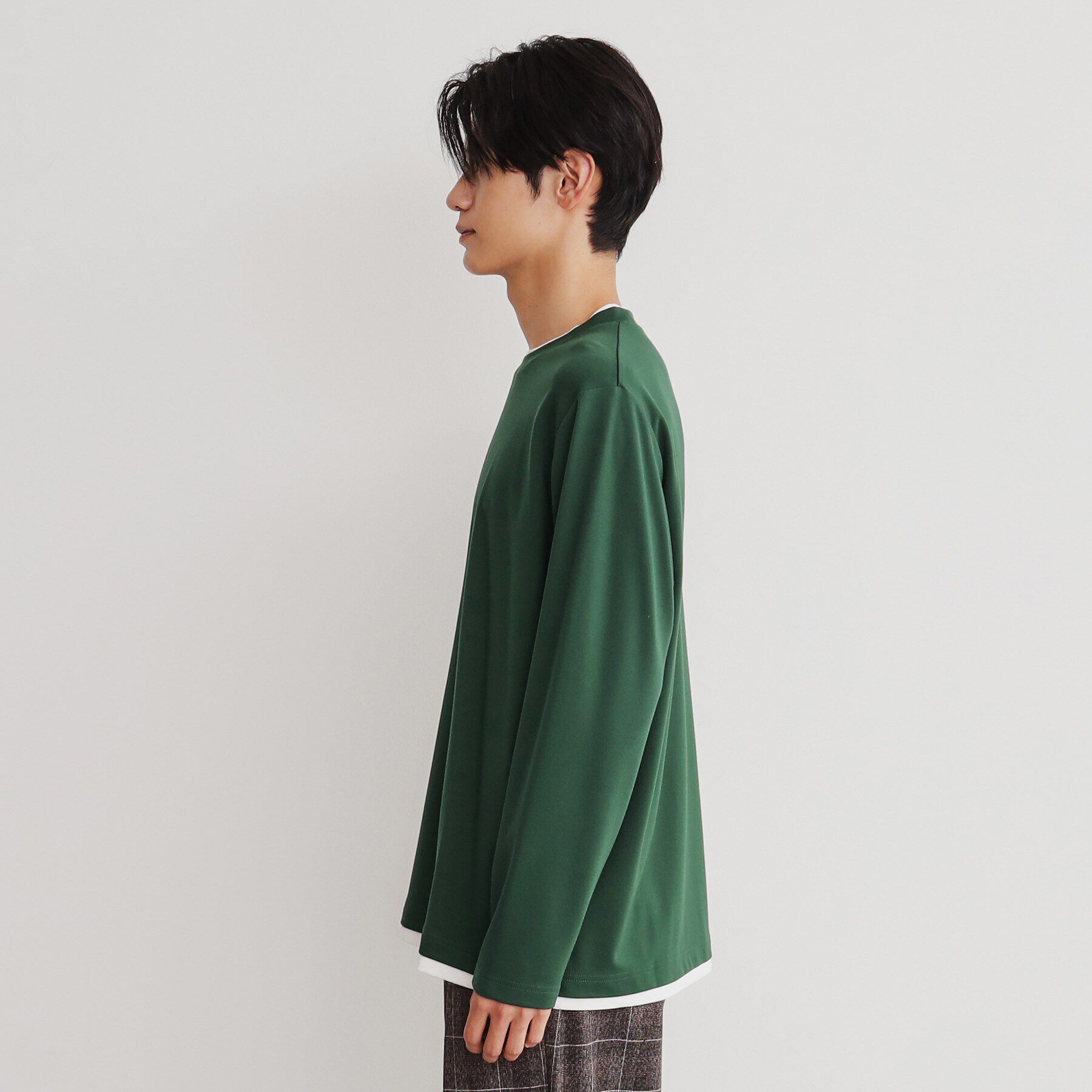 THE SHOP TK「ポンチフェイクレイヤード長袖Tシャツ」|Tシャツ・カットソー|