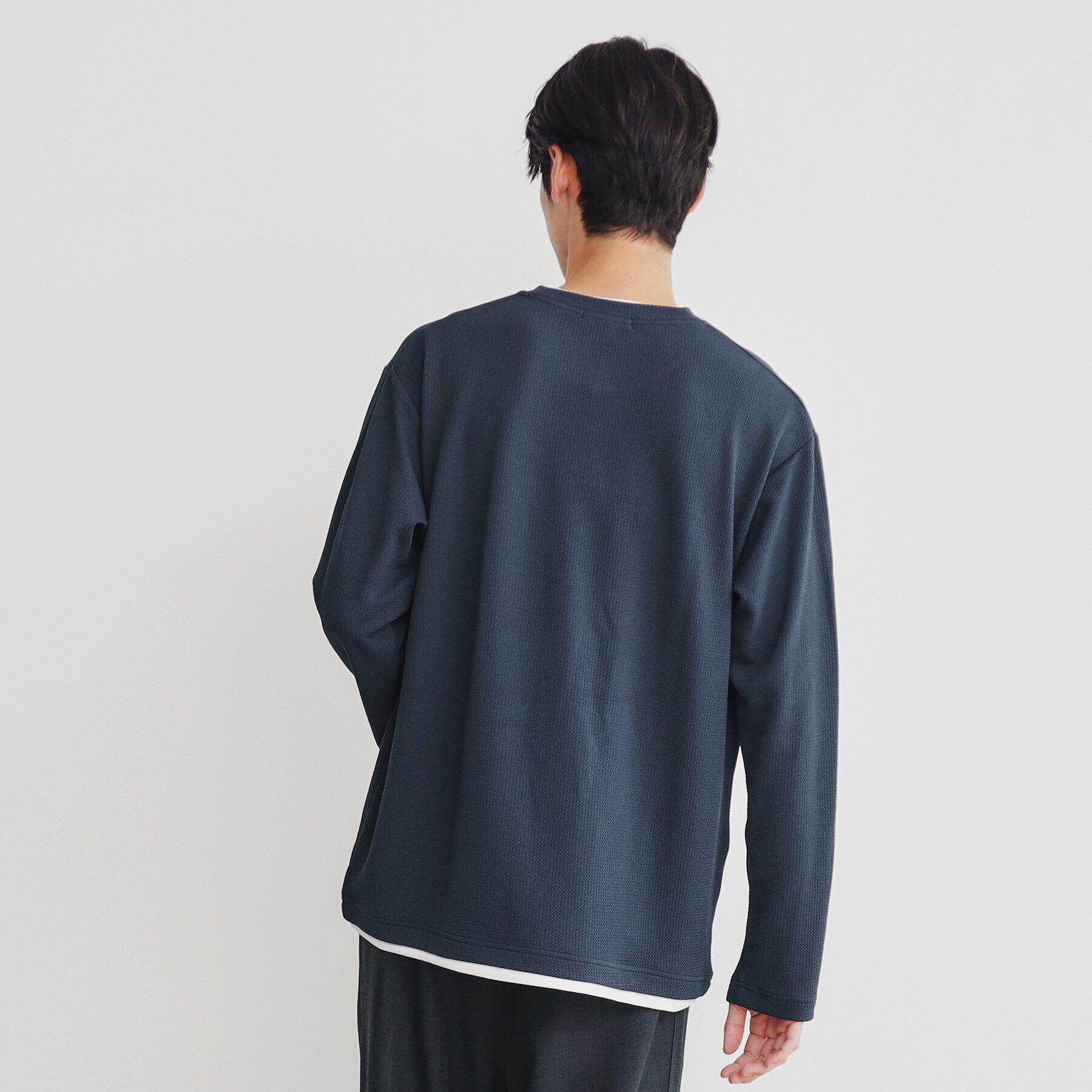 THE SHOP TK「杢ふくれフェイクレイヤードプルオーバー」|Tシャツ・カットソー|