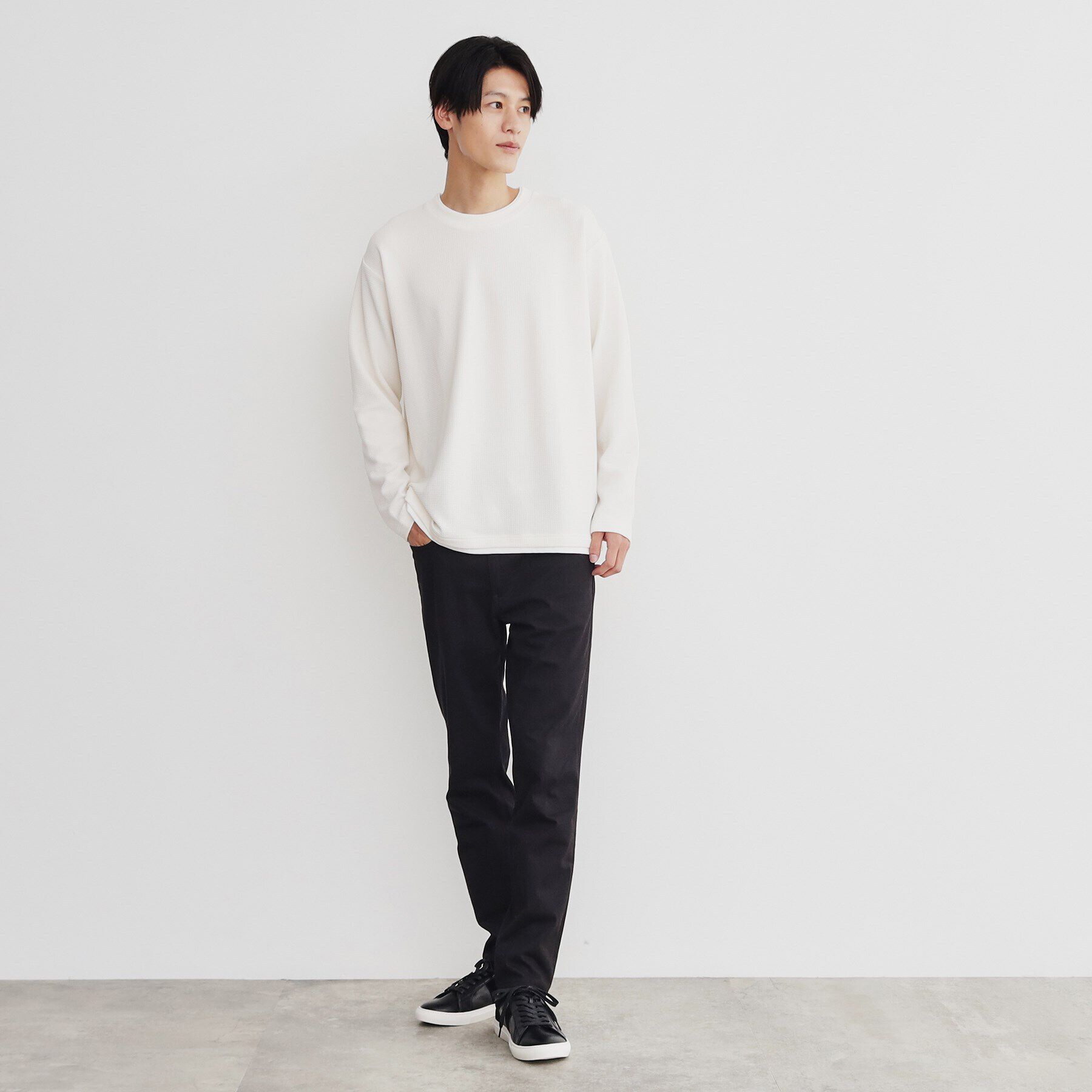 THE SHOP TK「杢ふくれフェイクレイヤードプルオーバー」|Tシャツ・カットソー|