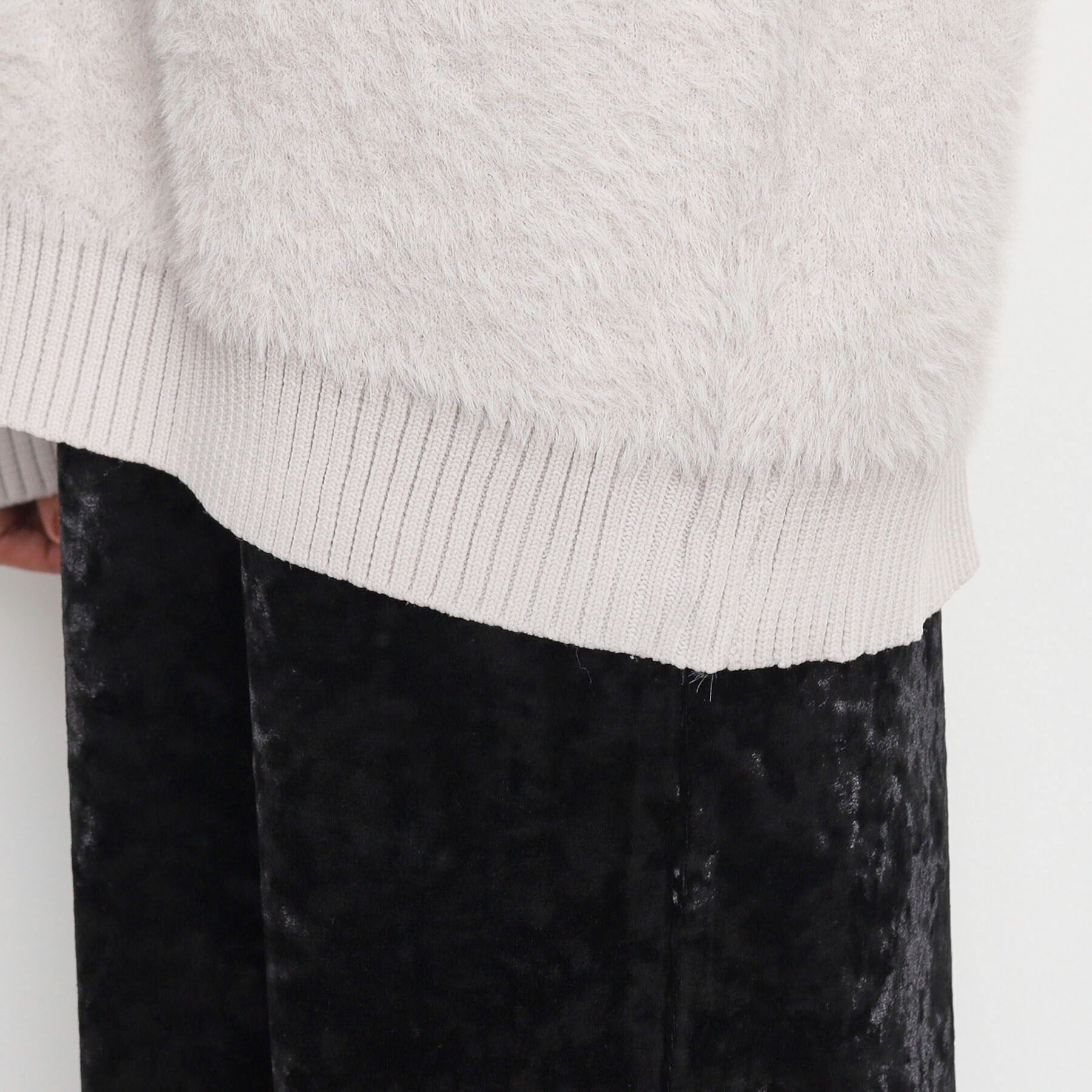 THE SHOP TK「【ライトアウター】フェザーVネックカーディガン/洗える」|カーディガン|