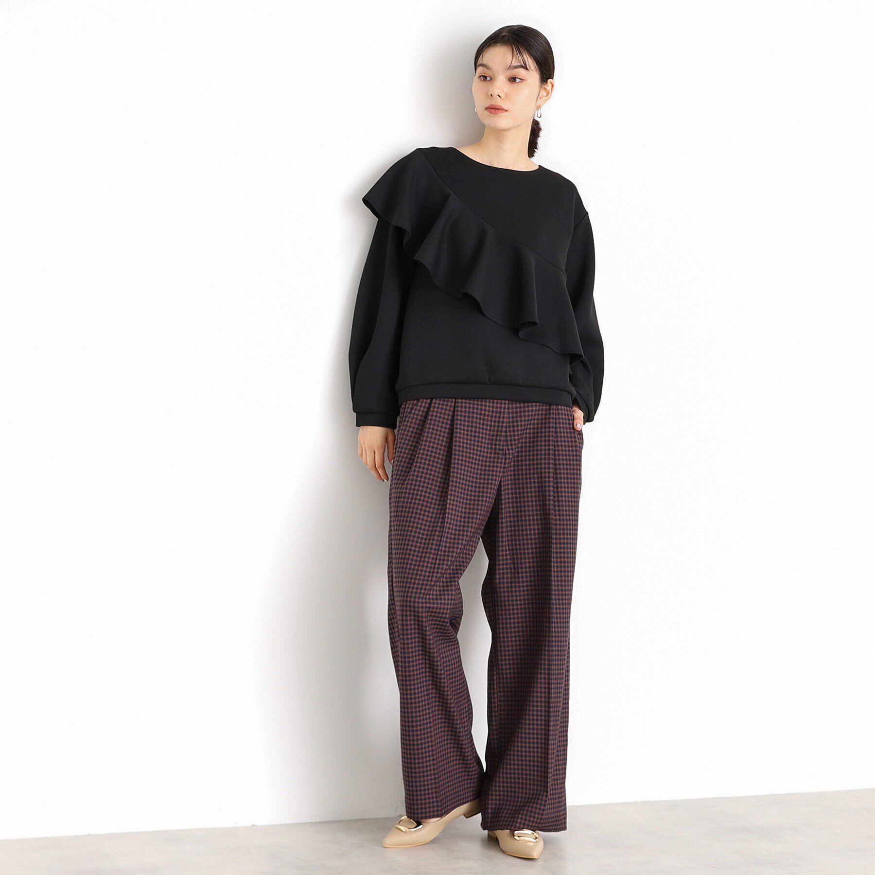 THE SHOP TK「アシメフリルプルオーバー【洗濯機OK】」|Tシャツ・カットソー|