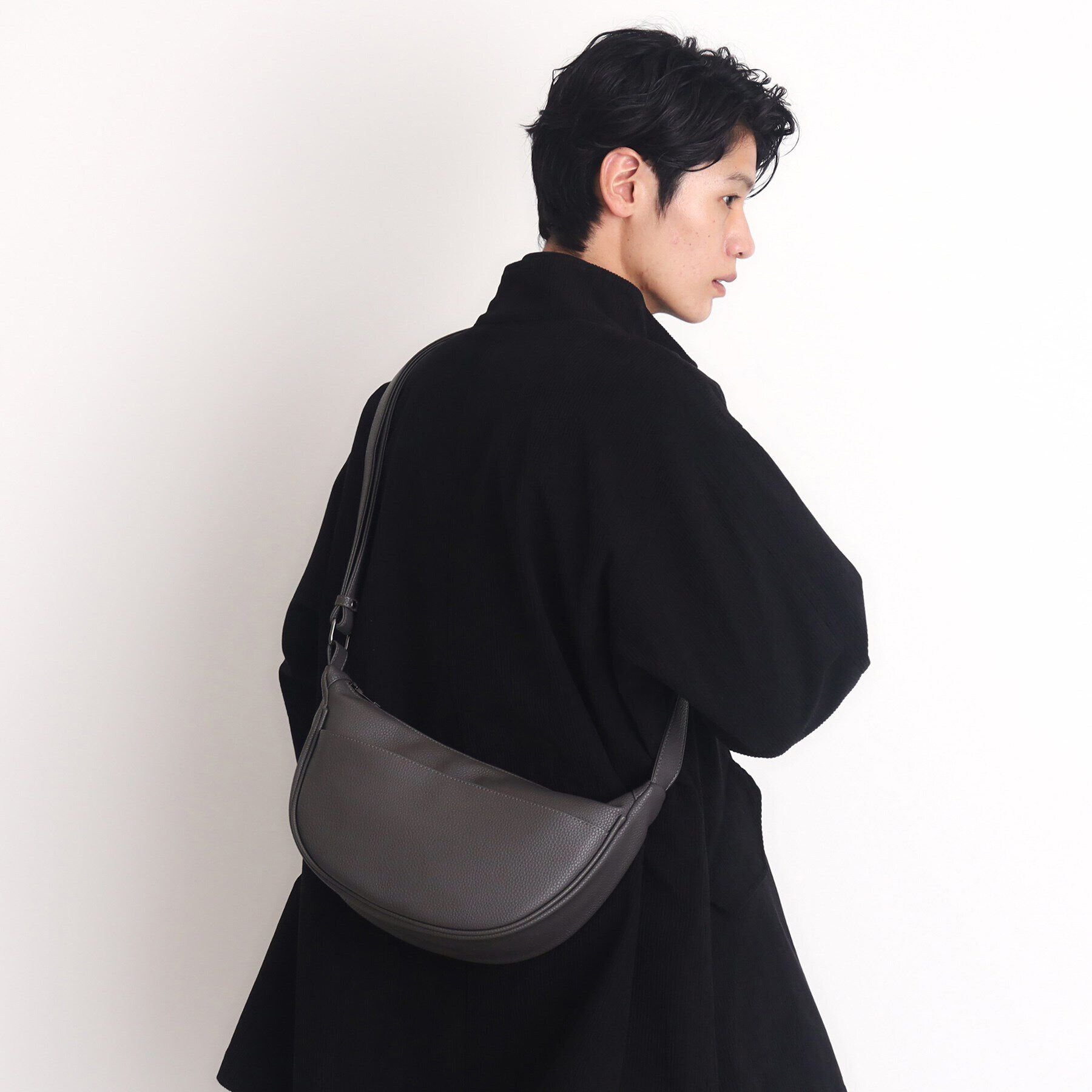 THE SHOP TK「シュリンクハーフムーンバッグ」|ショルダー・メッセンジャー|