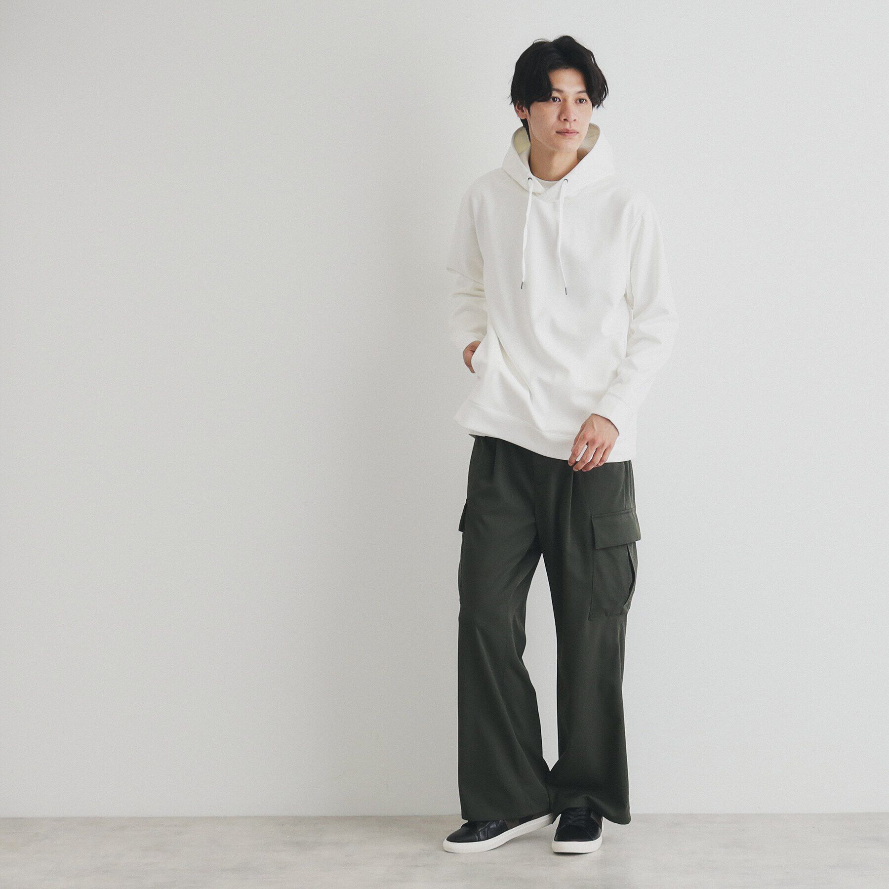 THE SHOP TK「杢スウェードタッチパーカー」|パーカー|