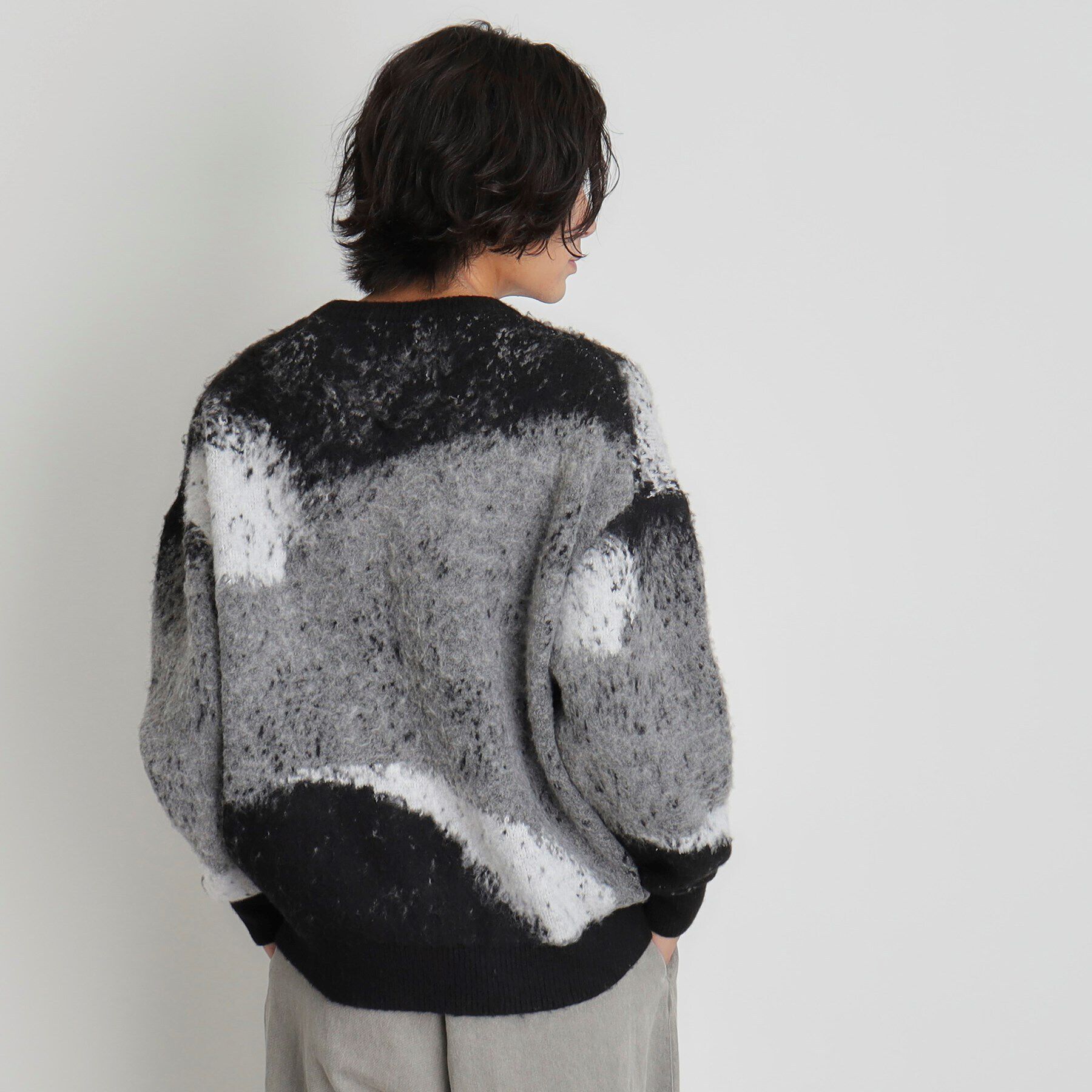 THE SHOP TK「グラデーションシャギーニット ビッグシルエット」|ニット・セーター|