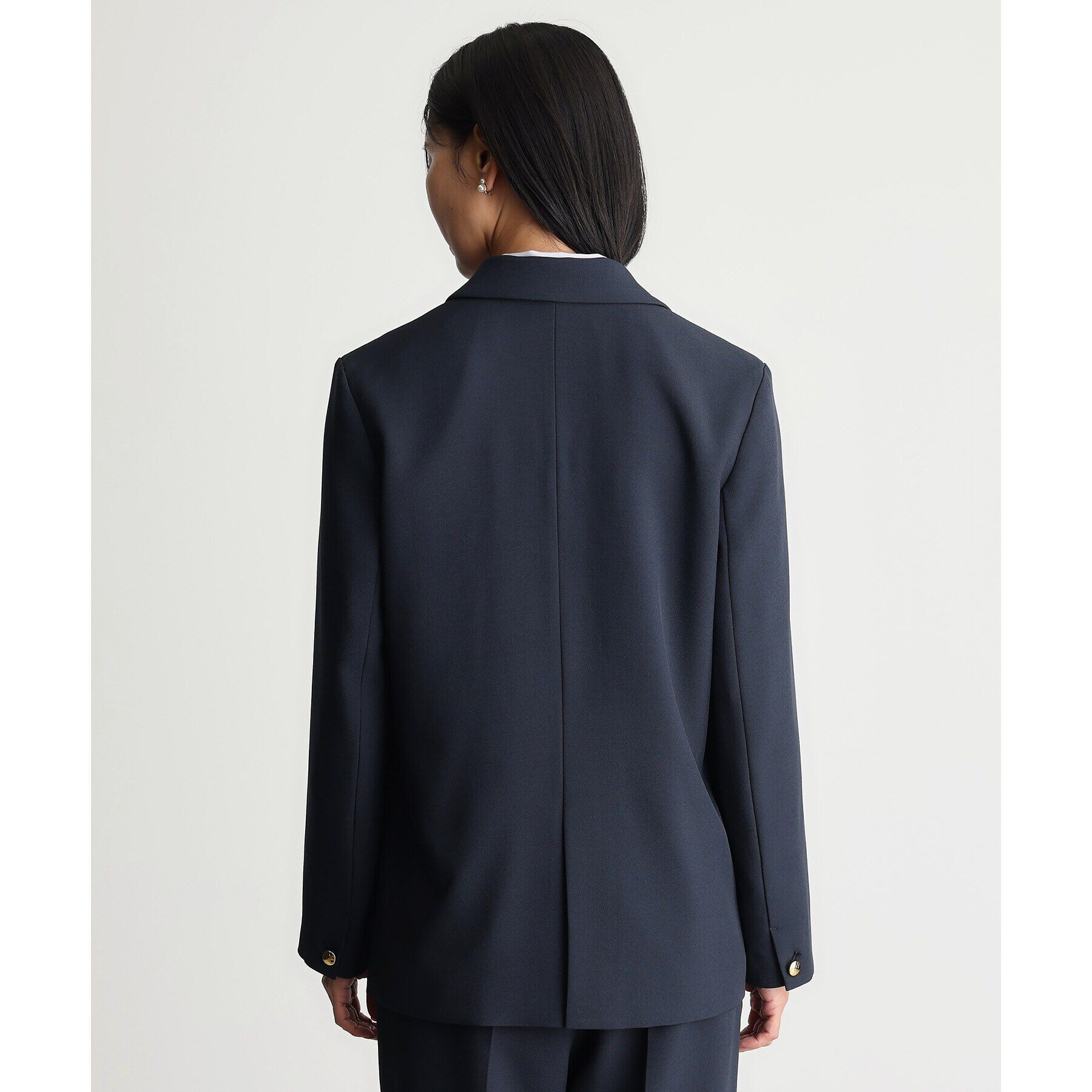 THE SHOP TK「【ONOFF活躍／セレモニー／通勤】CAVIAN Wブレストジャケット／洗える」|テーラードジャケット|