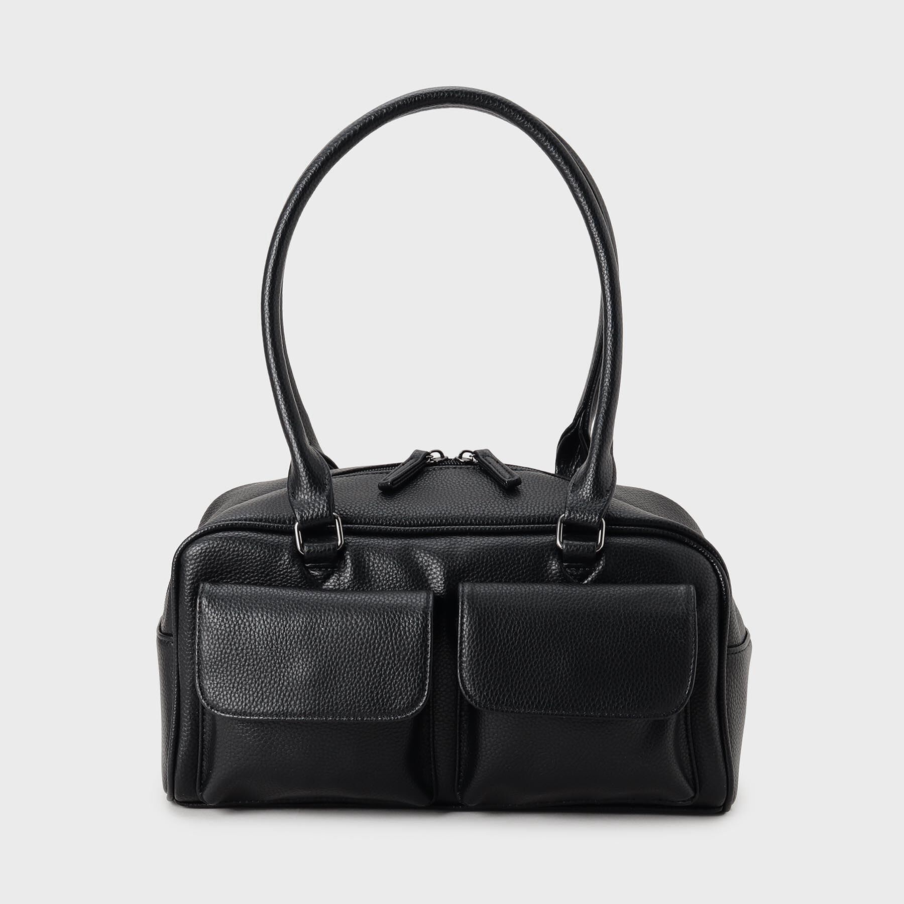 THE SHOP TK「ダブルフラップミニボストン ユニセックス／シーズンレス」|ボストンバッグ|ブラック(019)