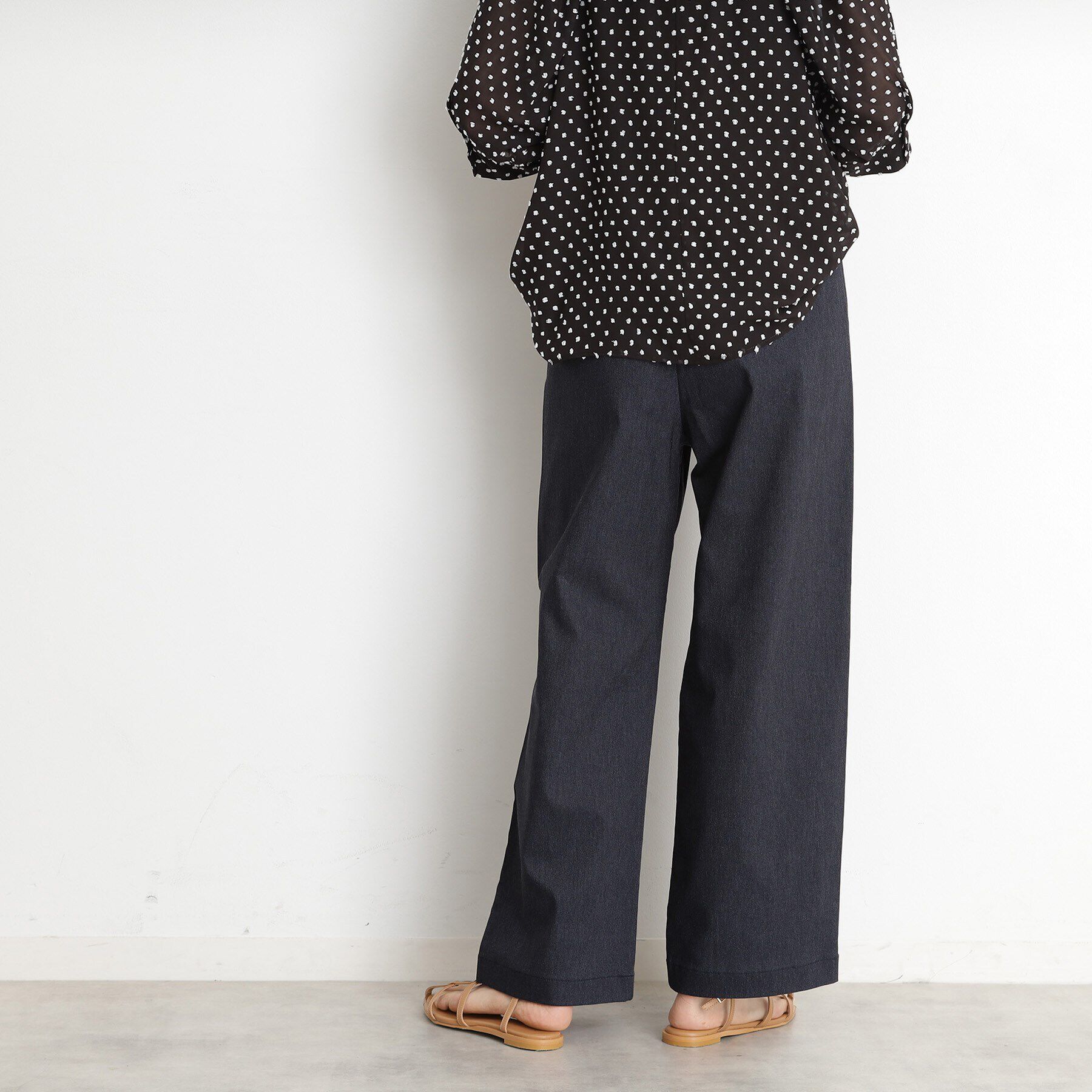 THE SHOP TK「ハイパーストレッチワイドパンツ【洗える】」|その他|