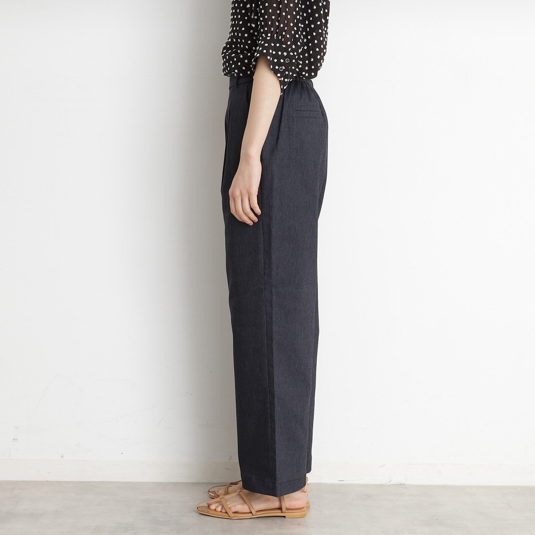 THE SHOP TK「ハイパーストレッチワイドパンツ【洗える】」|その他|