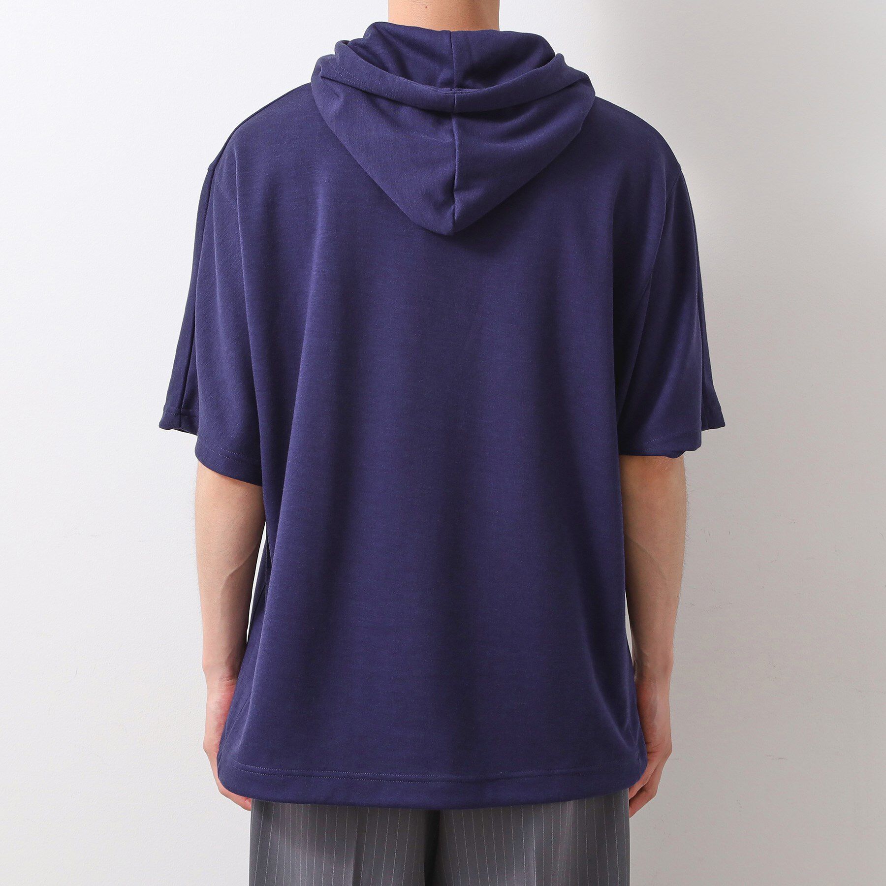 THE SHOP TK「ポンチ半袖パーカー　【洗濯機OK】」|パーカー|