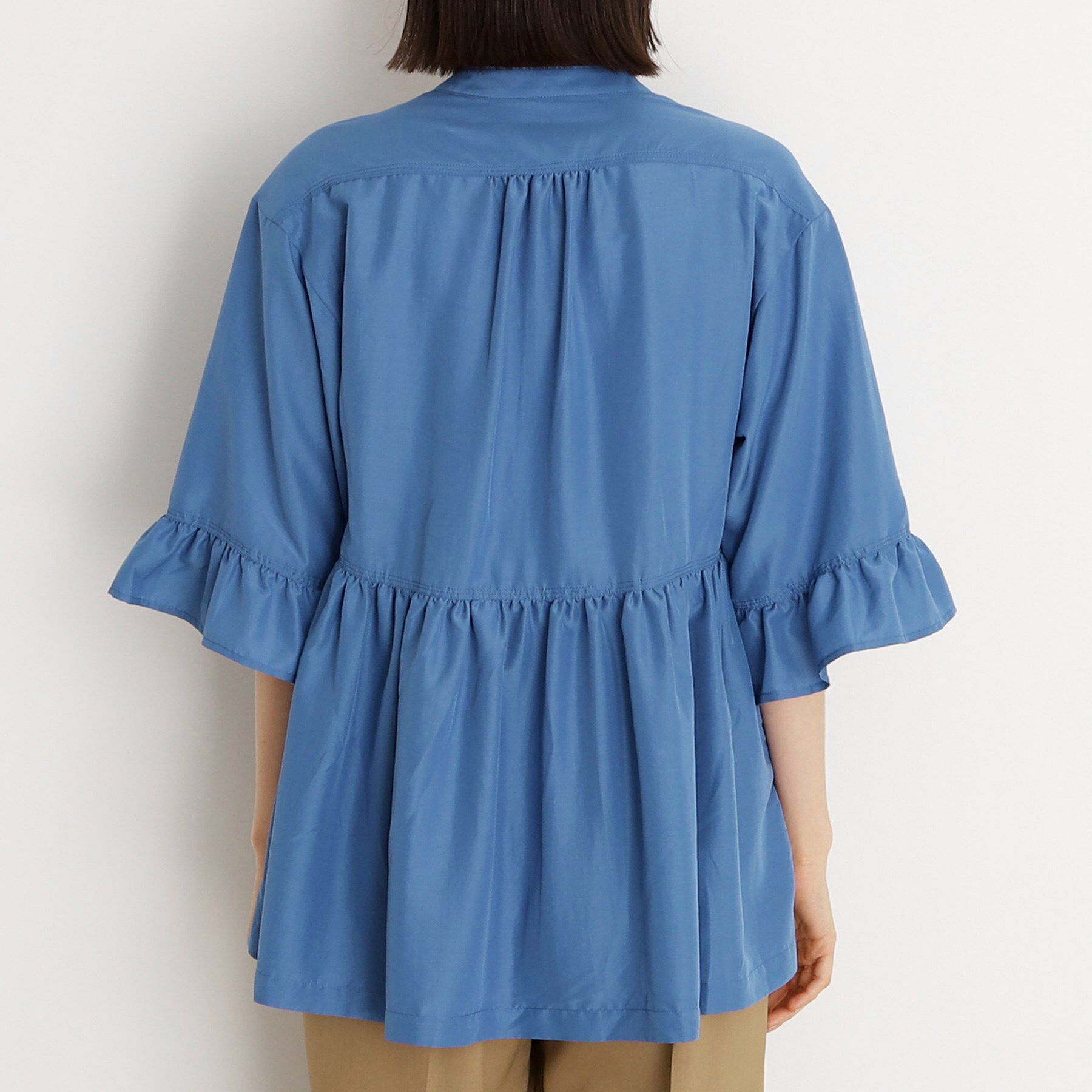 THE SHOP TK「フリルチュニックブラウス【洗濯機OK】」|シャツ・ブラウス|