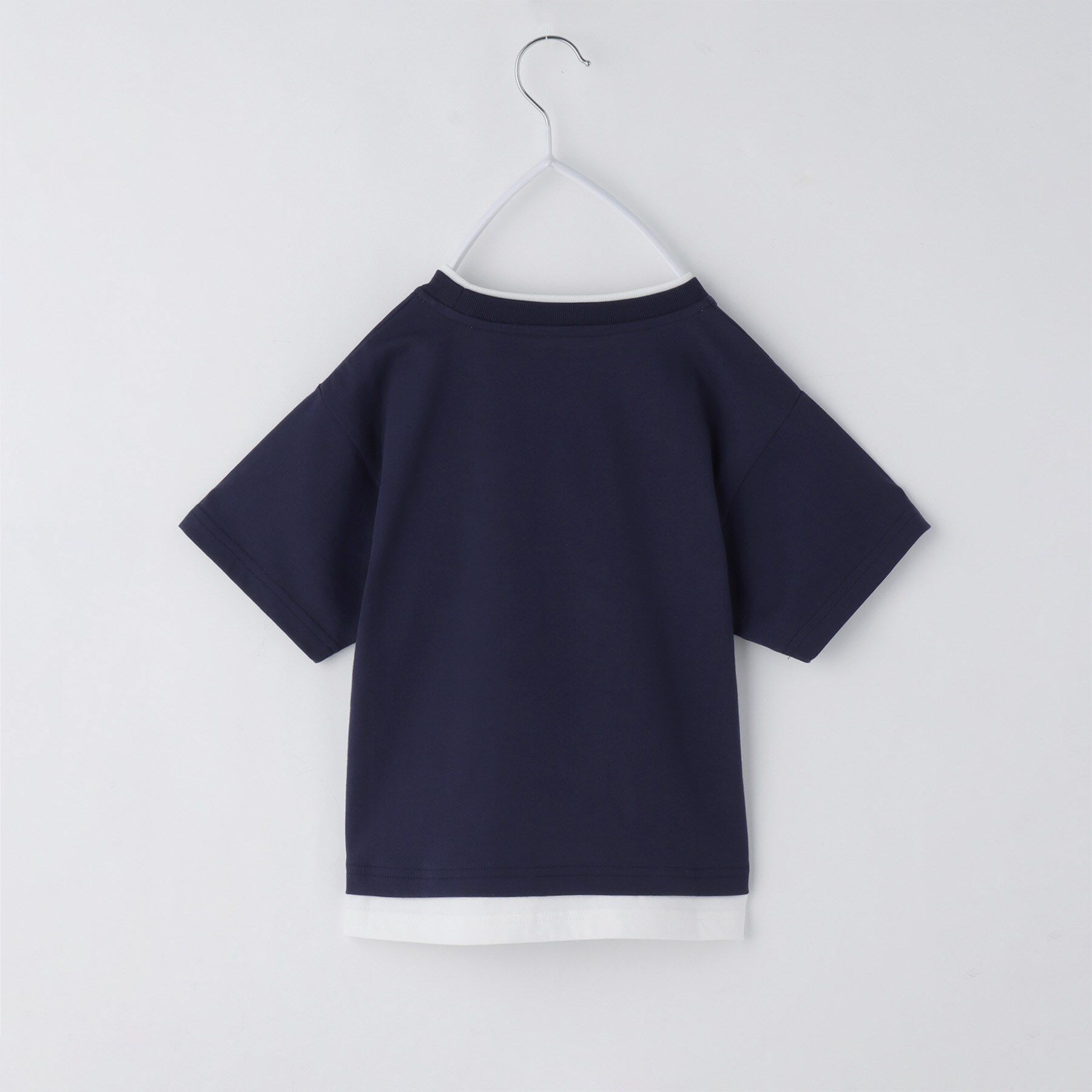 THE SHOP TK「【110－160】レイヤード風半袖Tシャツ/洗濯機OK」|Tシャツ・カットソー|