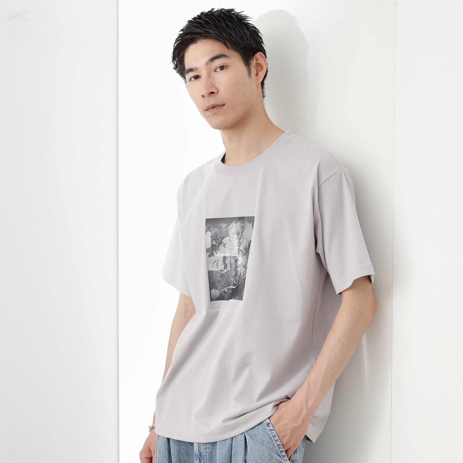 THE SHOP TK「リサイクルアート半袖Tシャツ【接触冷感/洗濯機OK】」|Tシャツ・カットソー|