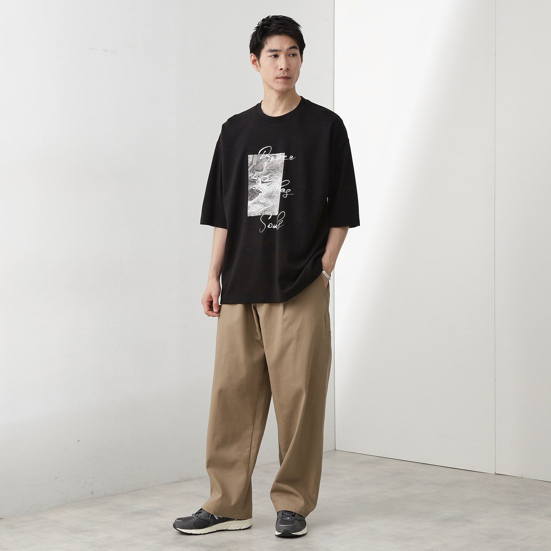 THE SHOP TK「ツイルチノワイドパンツ」|その他|