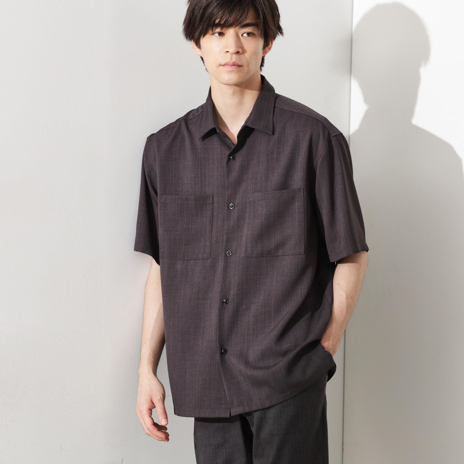 THE SHOP TK「【ご好評につき再入荷！】ドライポリシャツ　洗濯機OK」|シャツ・ブラウス|チャコールグレー(0