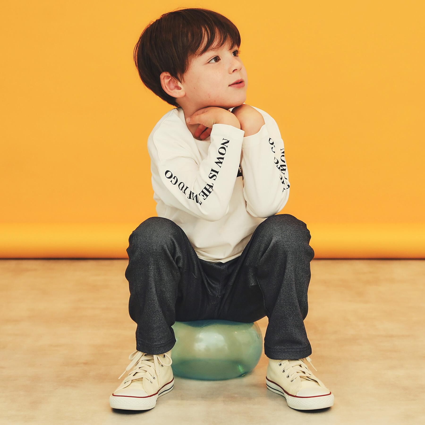 THE SHOP TK「【110－160／6色展開】コットン長袖Ｔシャツ/洗濯機OK」|Tシャツ・カットソー|