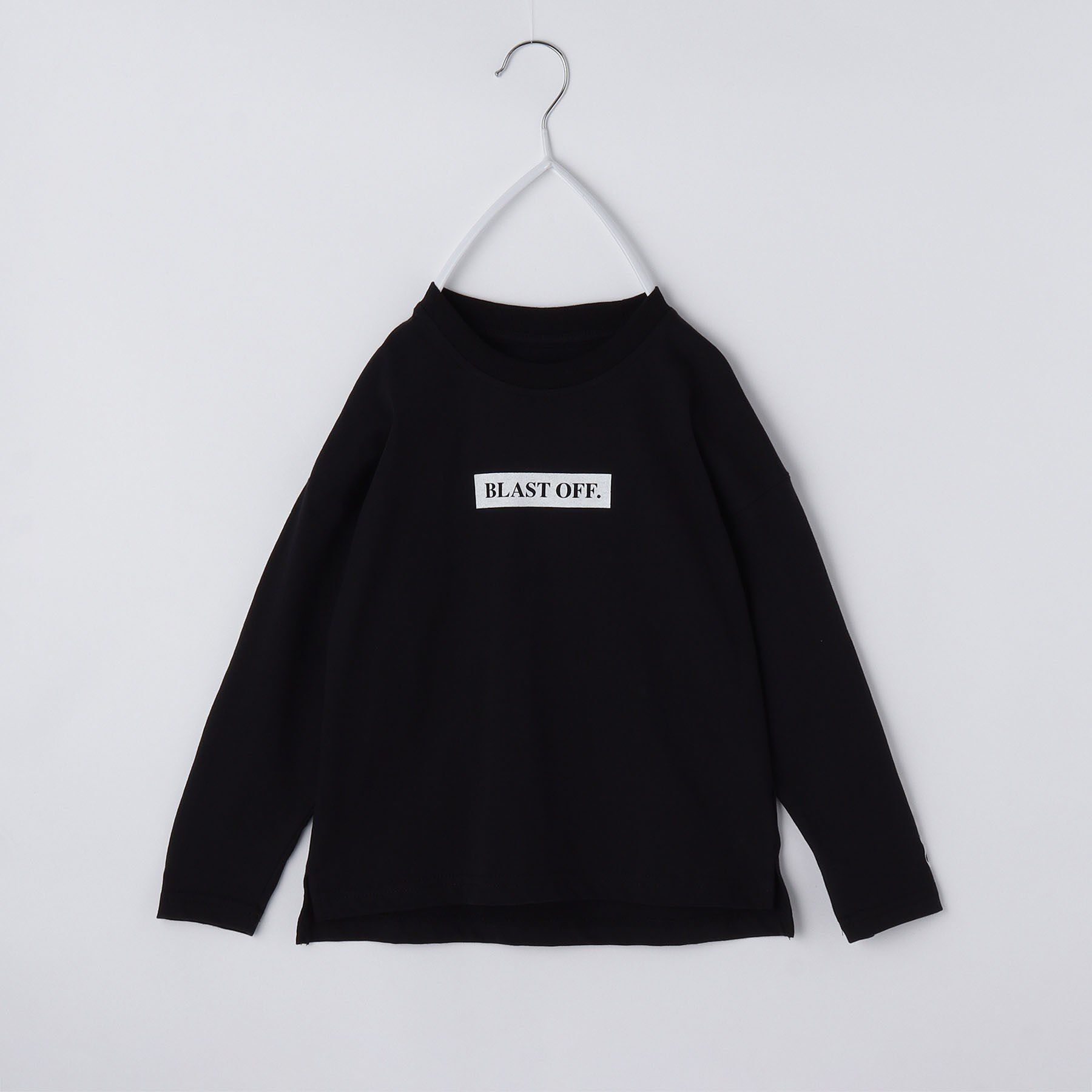 THE SHOP TK「【110－160／6色展開】コットン長袖Ｔシャツ/洗濯機OK」|Tシャツ・カットソー|ブラック(019)