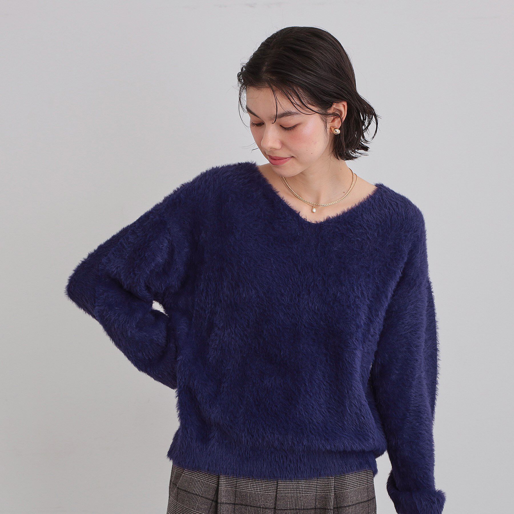 THE SHOP TK「【選べる7色/華やかで柔らか】ふわふわフェザーニット/洗える・前後2WAY」|ニット・セーター|