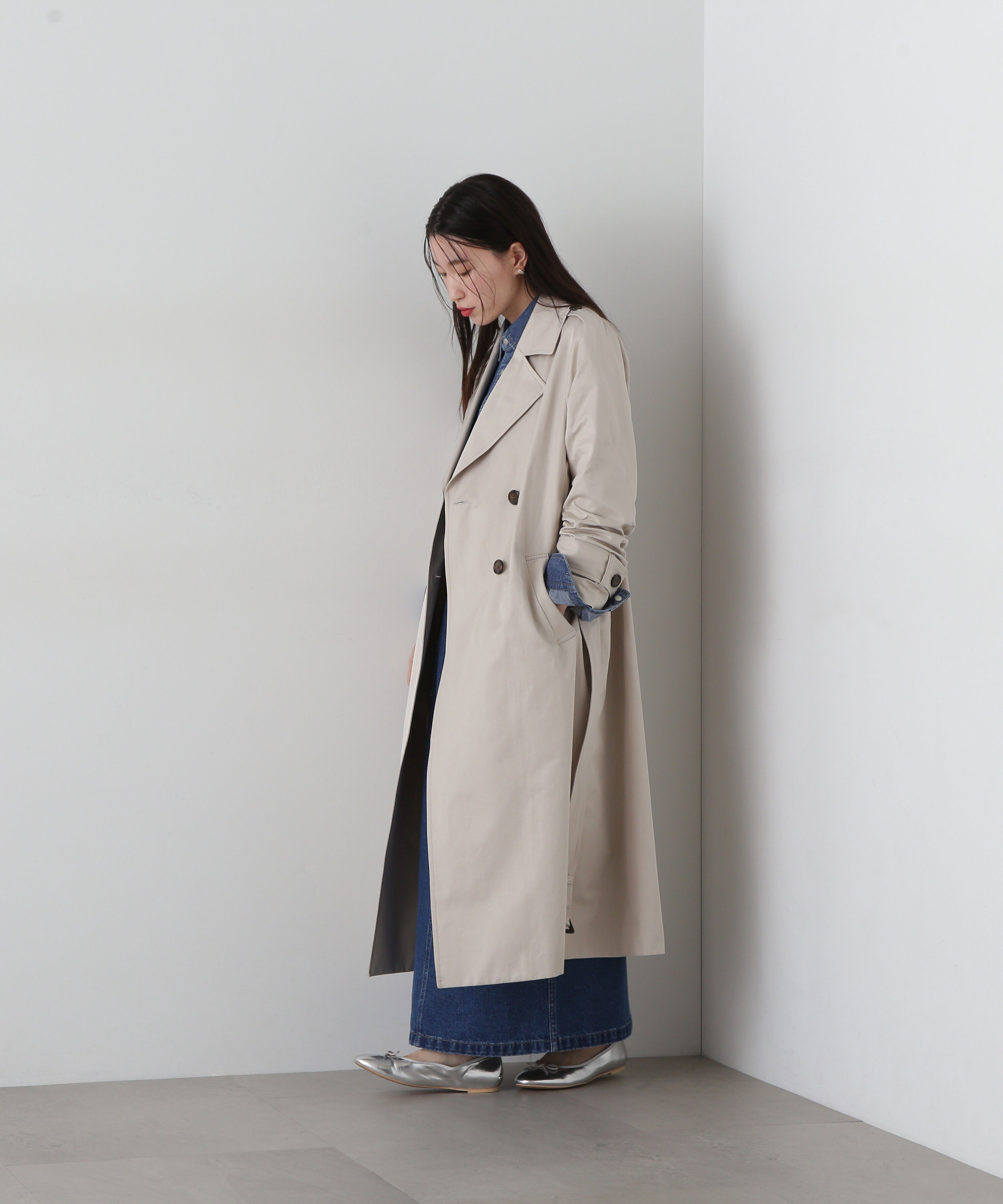  「ボックスシルエットトレンチコート」|その他|