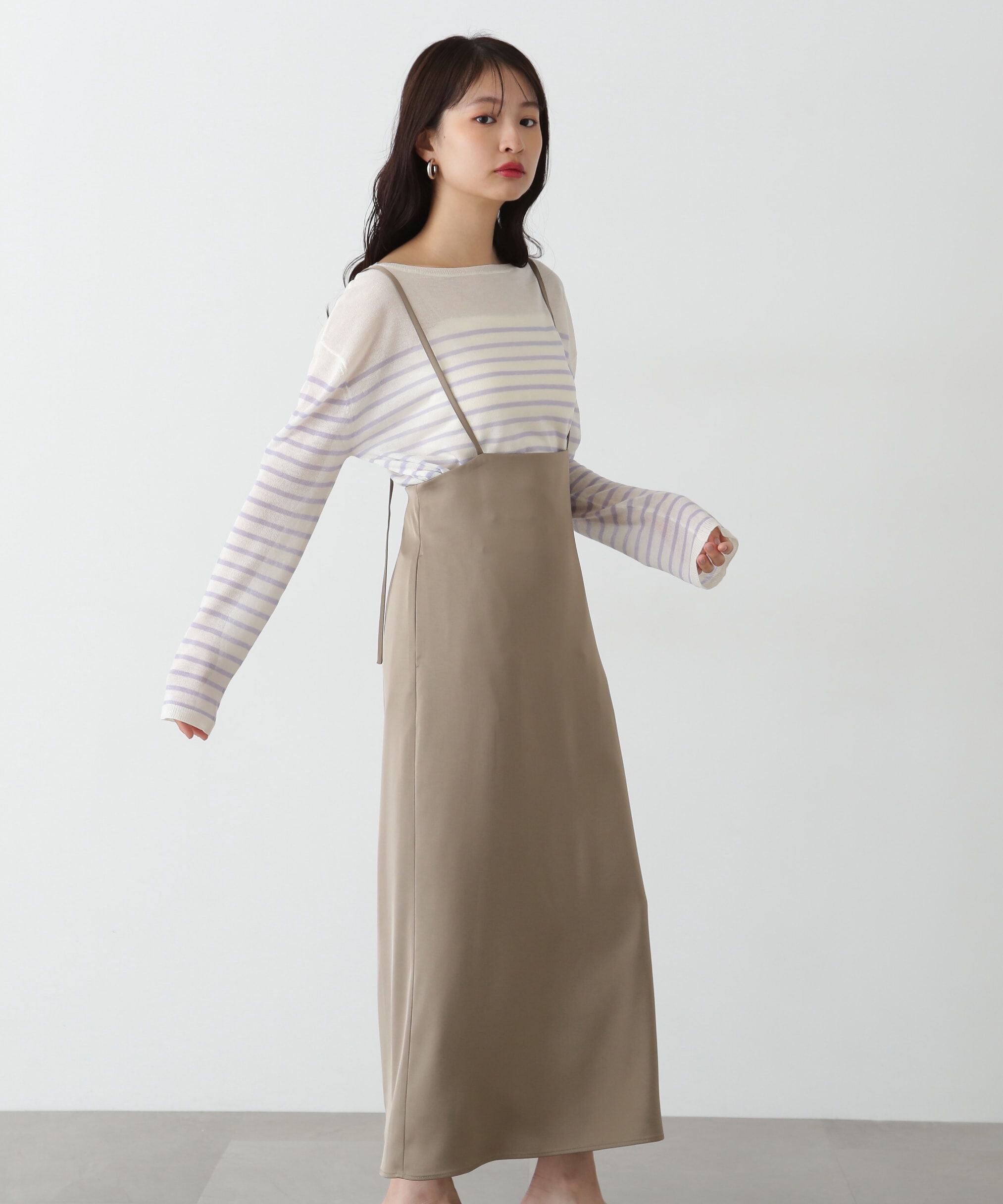  「シアーボーダーニット」|ニット・セーター|