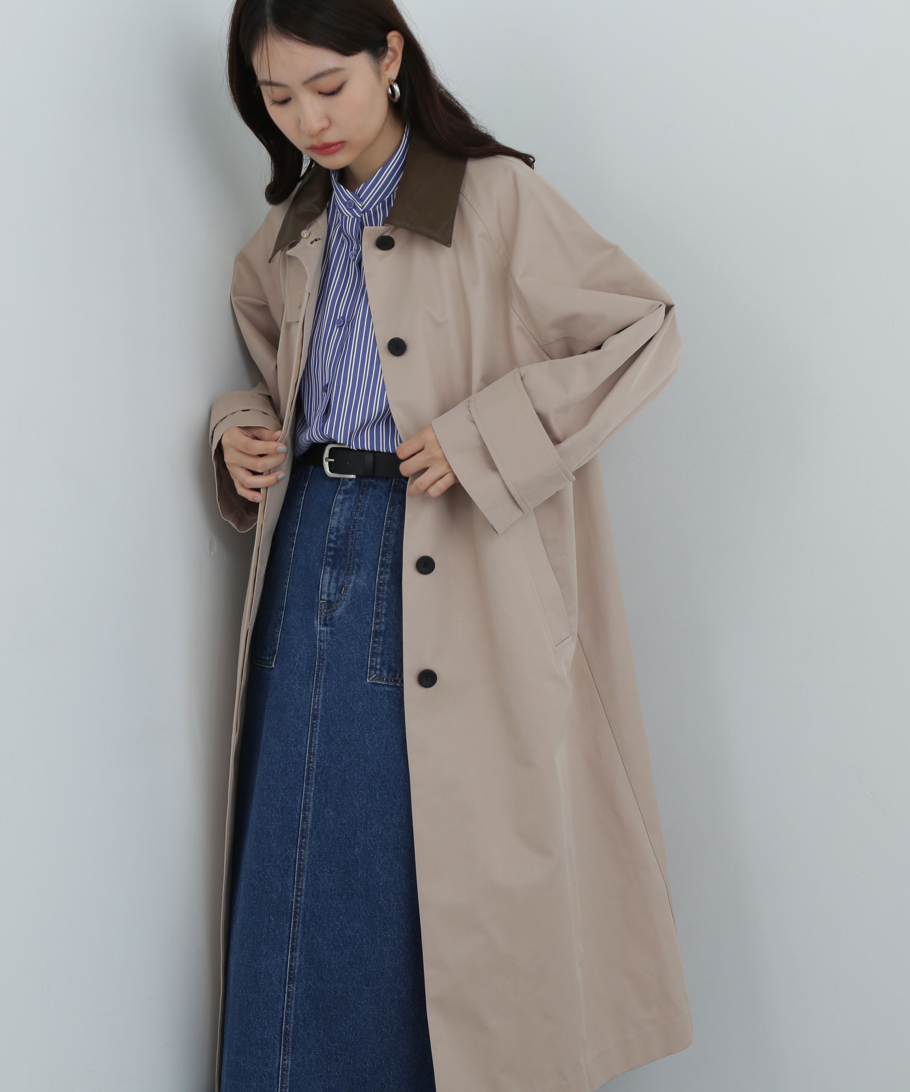  「バンドカラードロストシャツ」|シャツ・ブラウス|