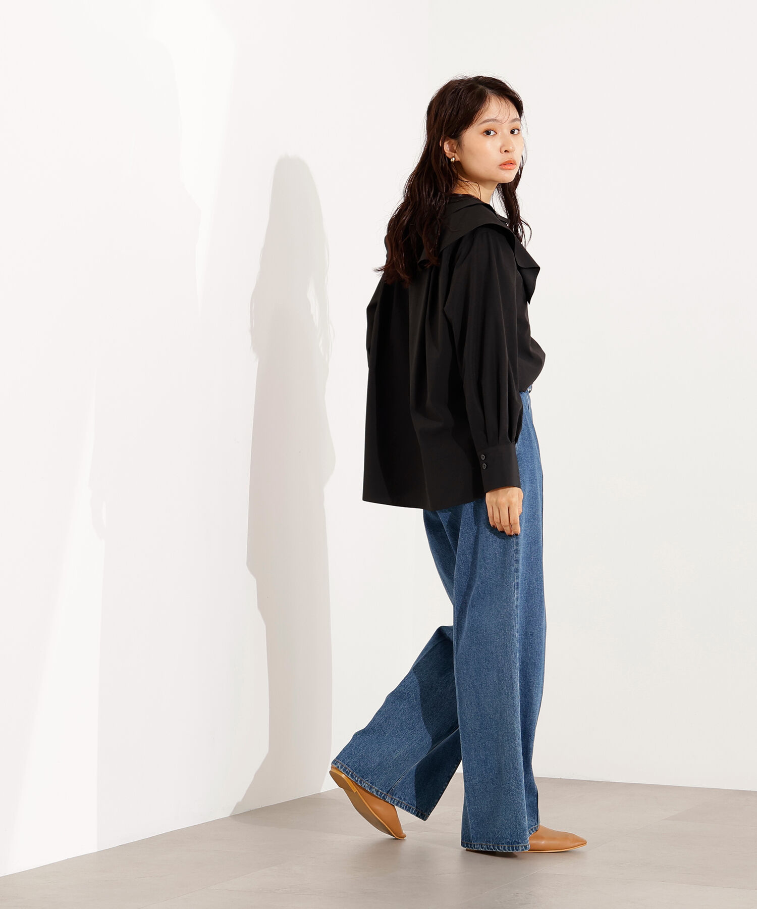  「2wayフリルカラーブラウス」|シャツ・ブラウス|