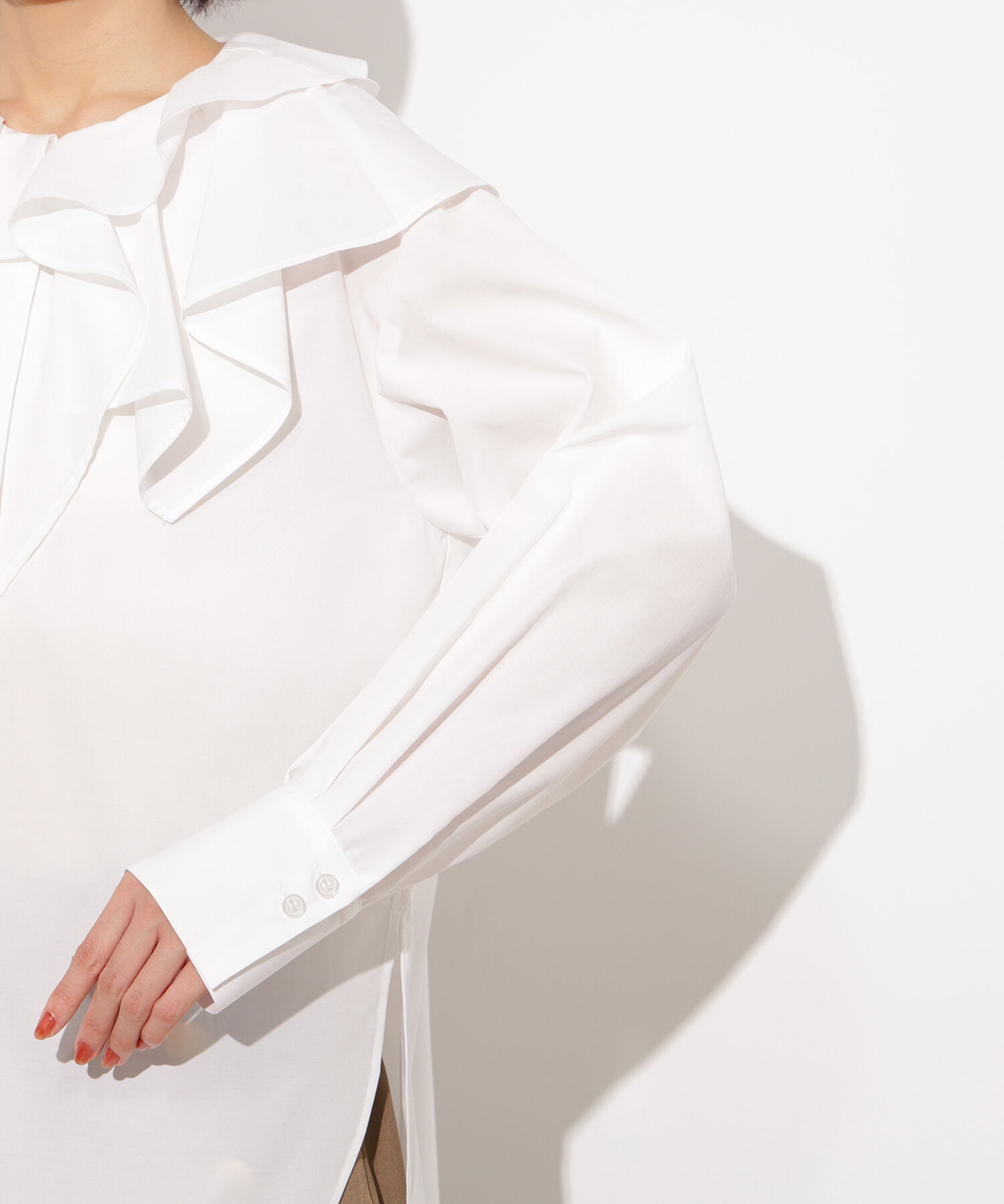  「2wayフリルカラーブラウス」|シャツ・ブラウス|