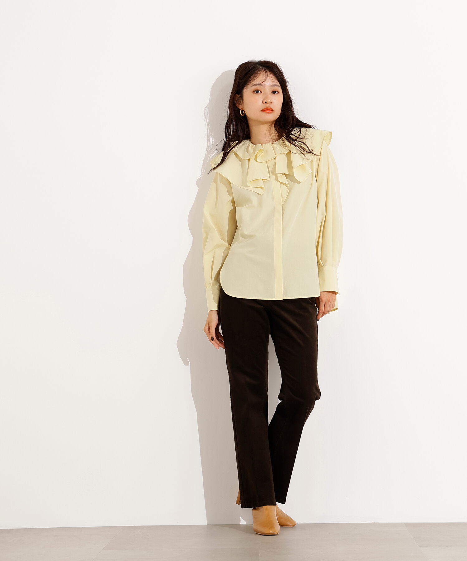  「2wayフリルカラーブラウス」|シャツ・ブラウス|