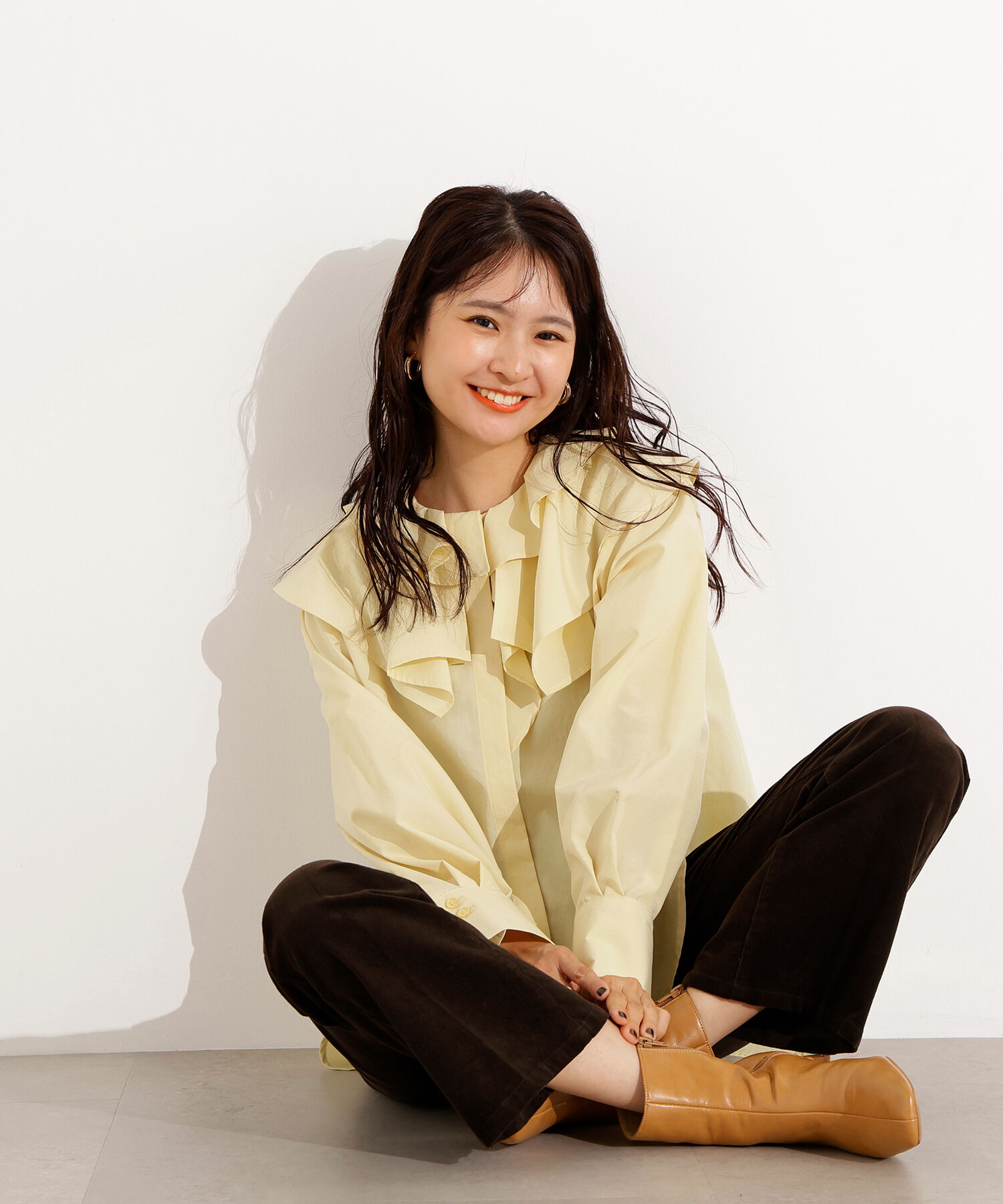  「2wayフリルカラーブラウス」|シャツ・ブラウス|