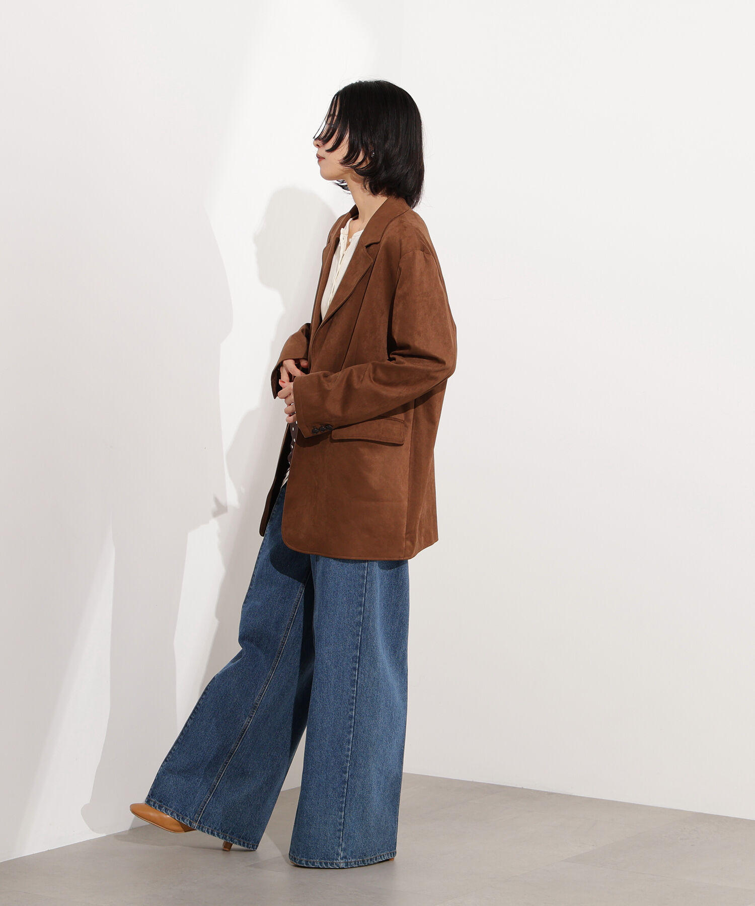  「フェイクスウェードシングルブレストジャケット」|その他|