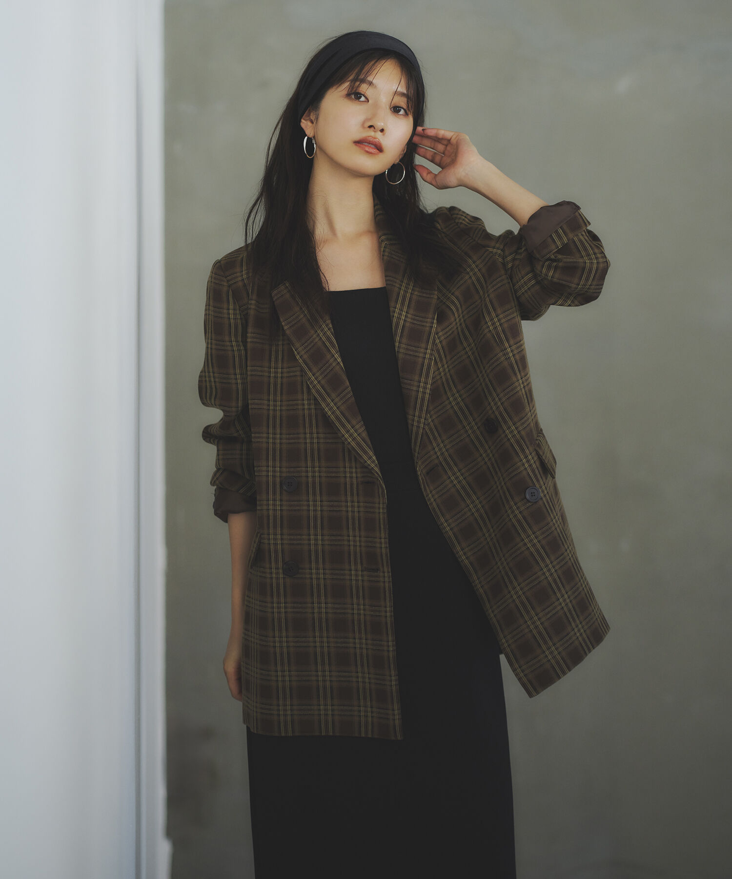  「チェックジャケット」|その他|ブラウンチェ 2