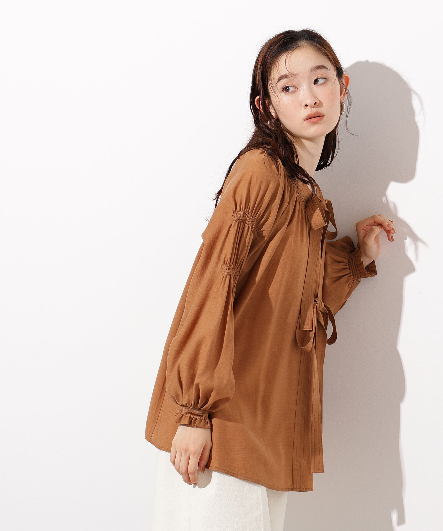  「2wayダブルリボンチュニックブラウス」|シャツ・ブラウス|