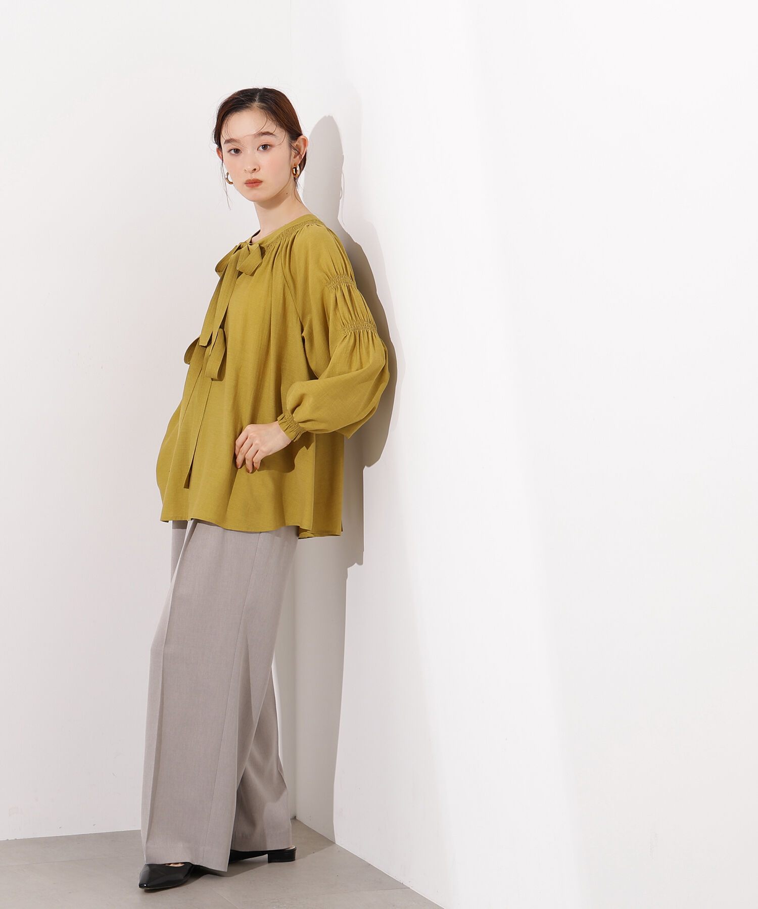  「2wayダブルリボンチュニックブラウス」|シャツ・ブラウス|