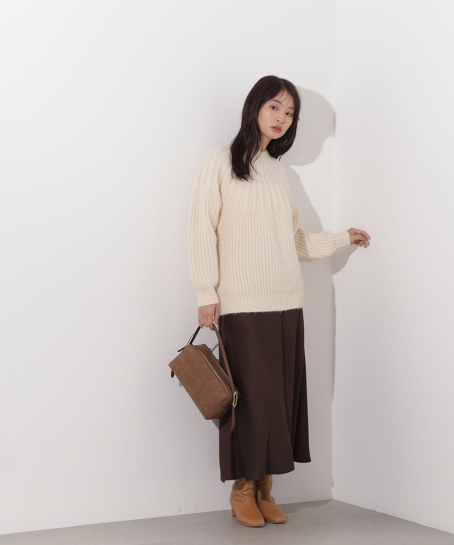  「サテンナロースカート」|スカート|