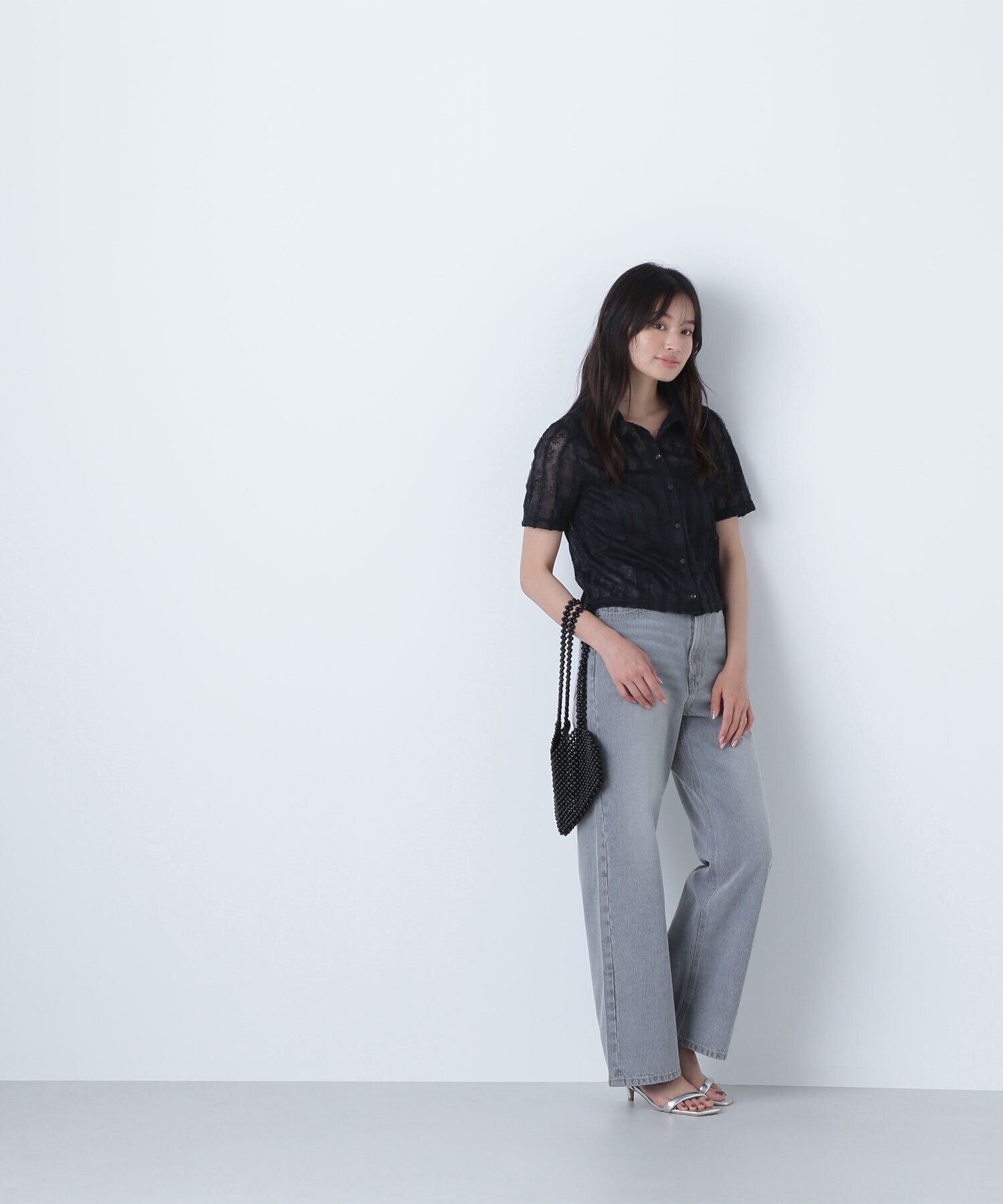  「クロップドレースシャツ」|シャツ・ブラウス|